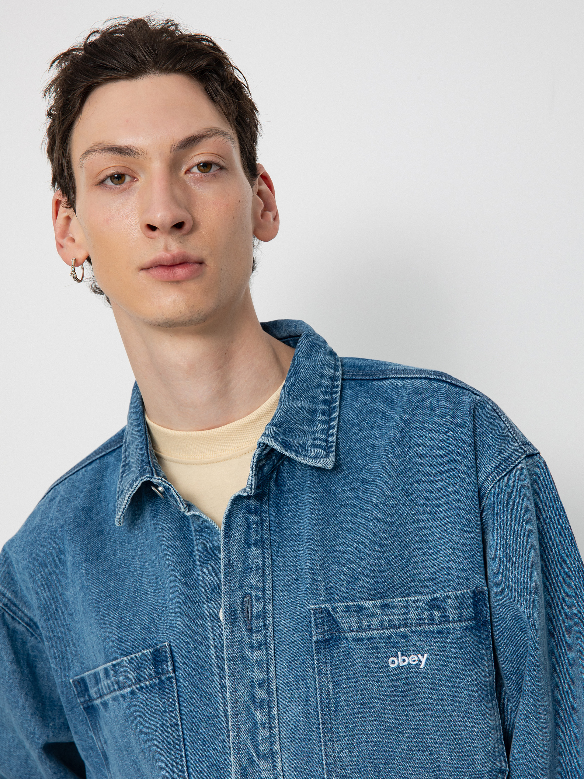 Kurtka OBEY Winston (light indigo)