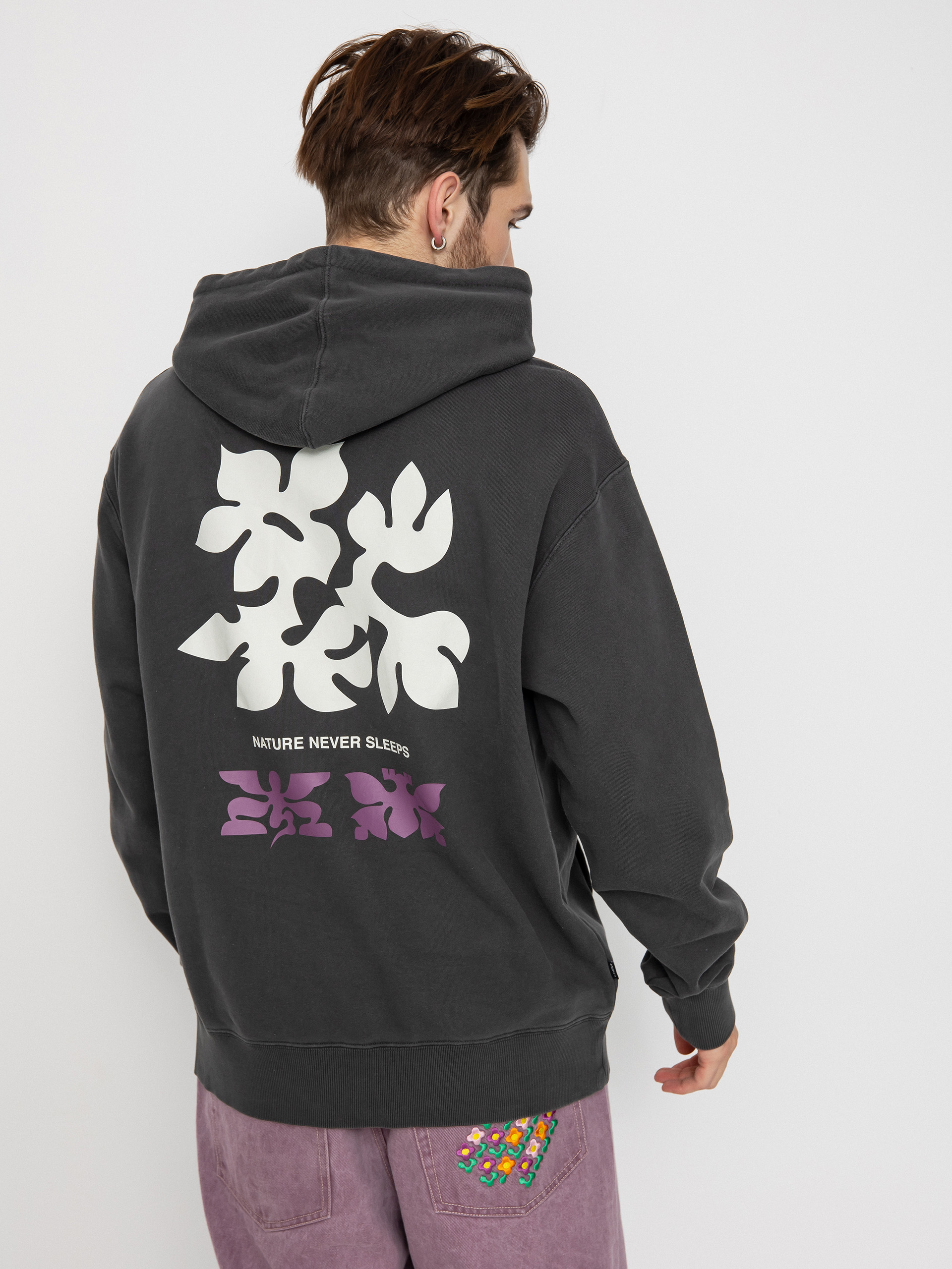 Bluza z kapturem Element Texture HD (off black)