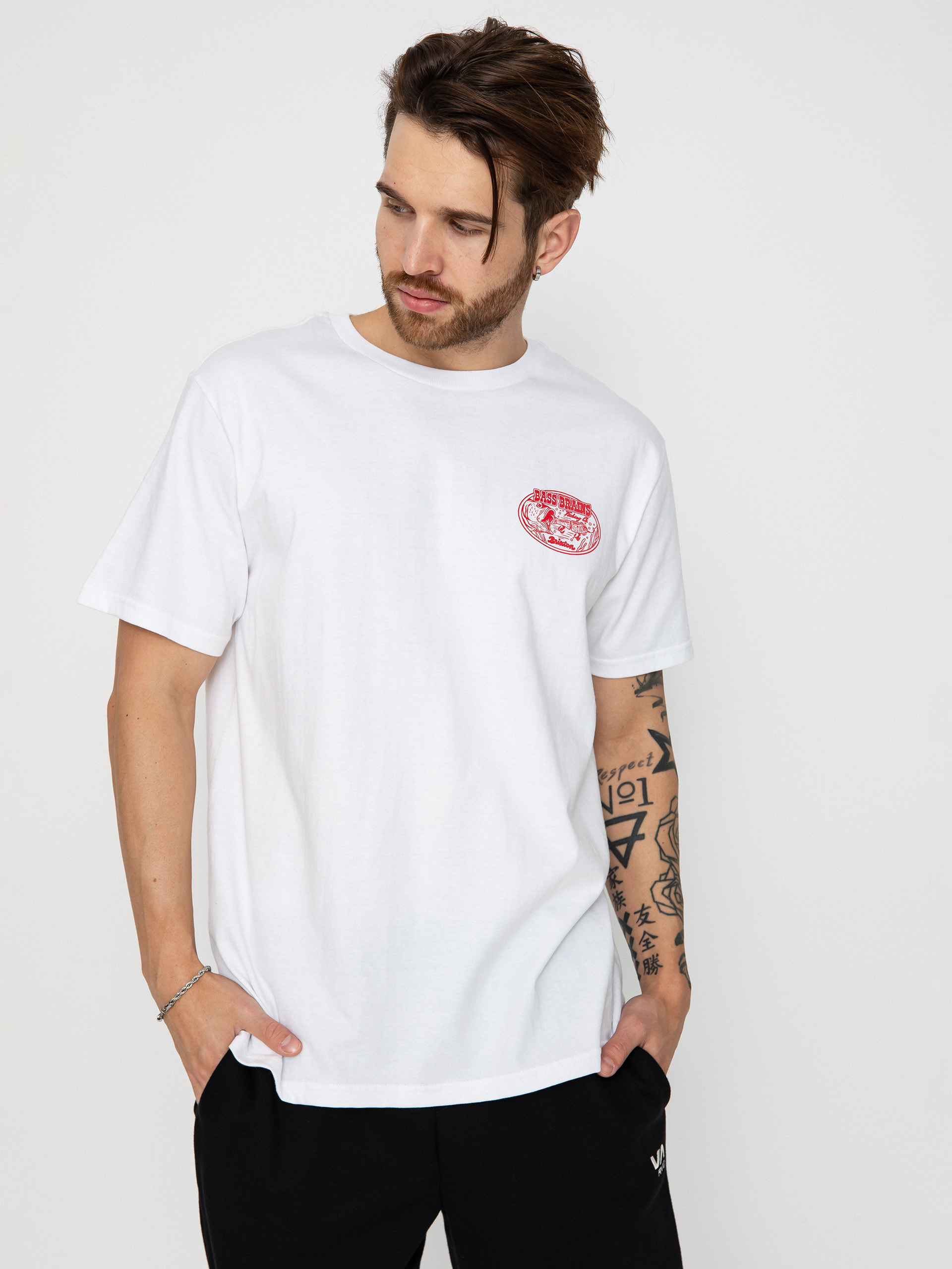 T-shirt Brixton Bass Brains Swim Stt (white)