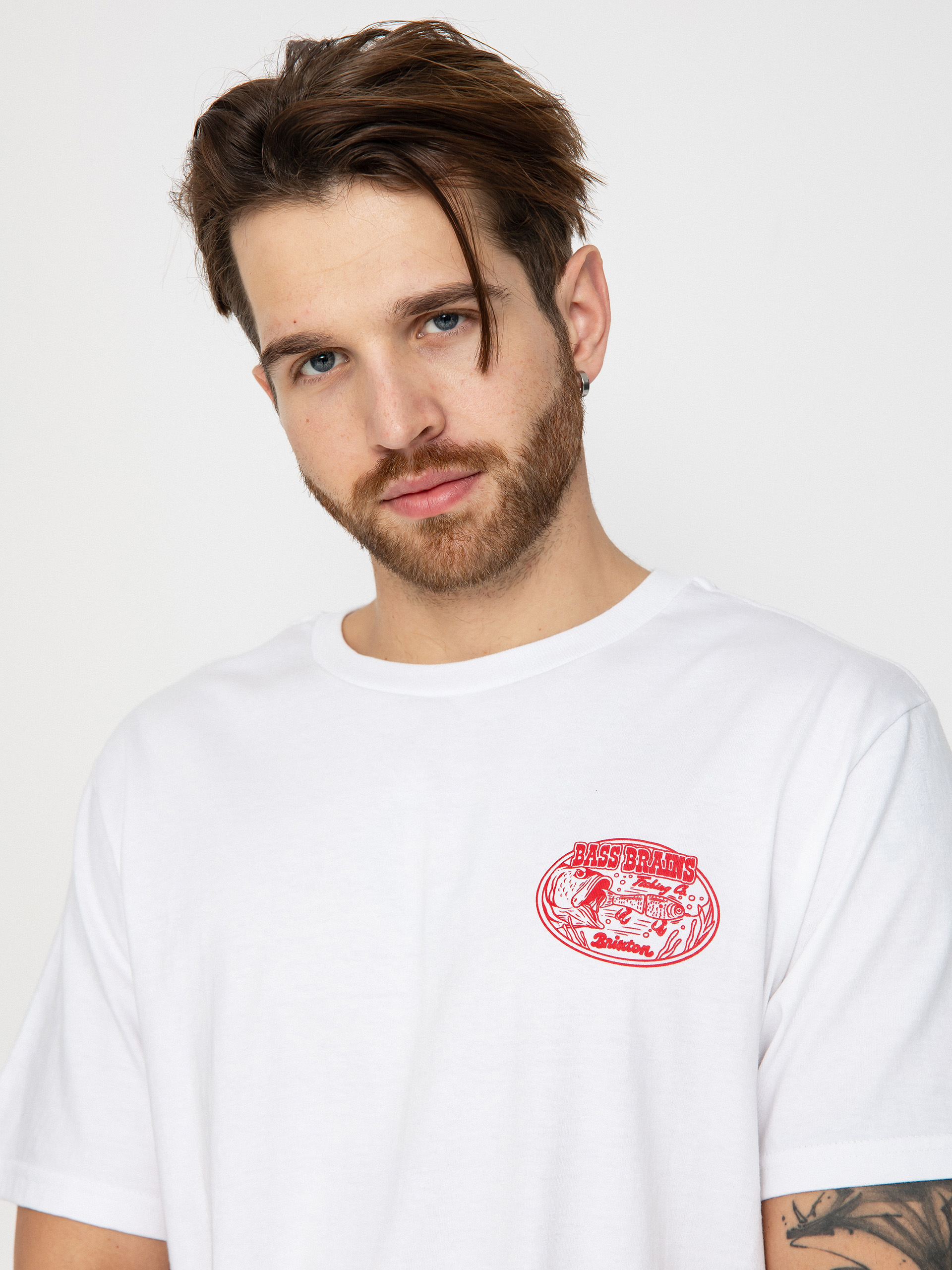 T-shirt Brixton Bass Brains Swim Stt (white)
