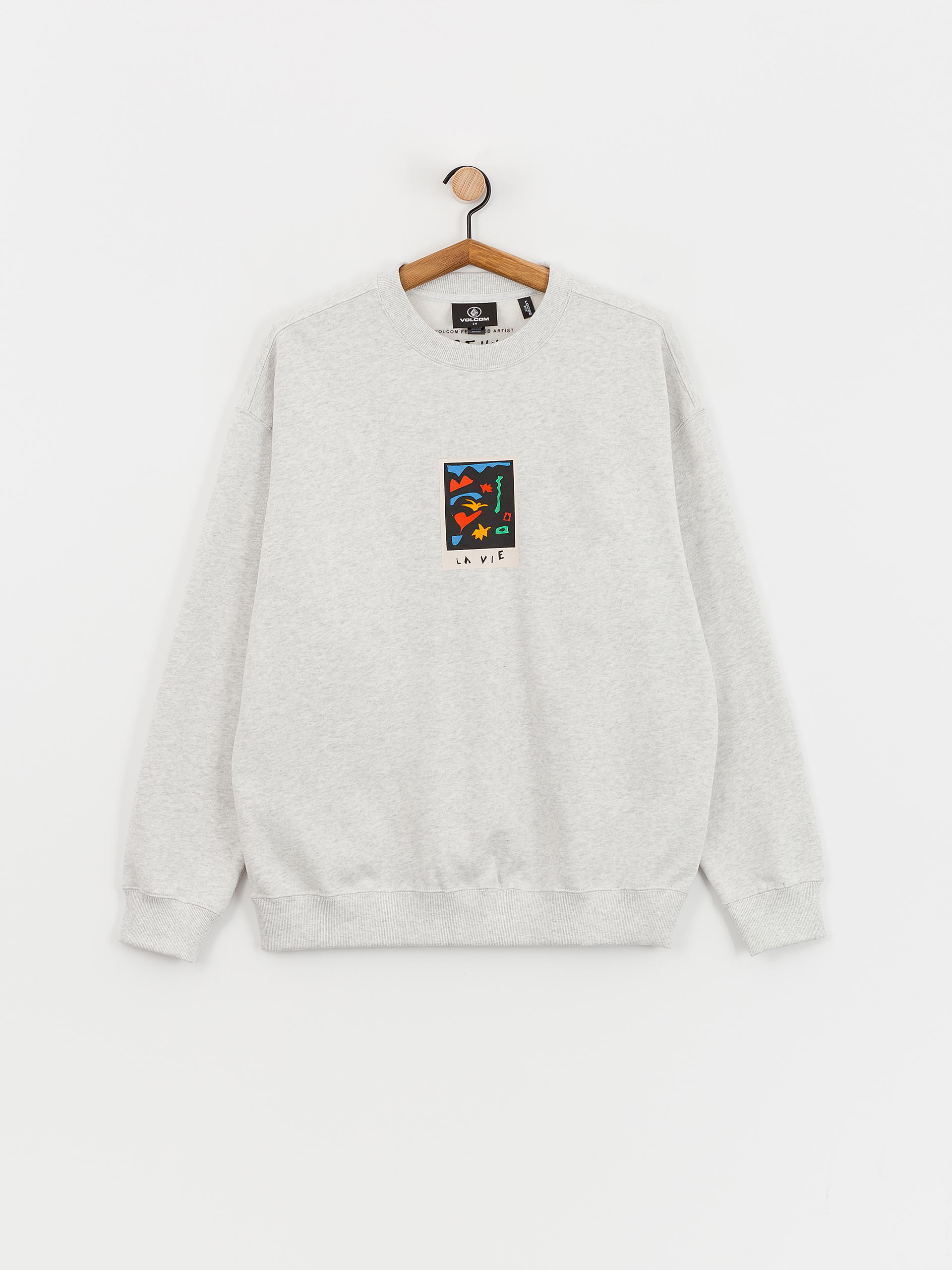 Bluza Volcom Fa Arthur Longo Crew (bone heather)