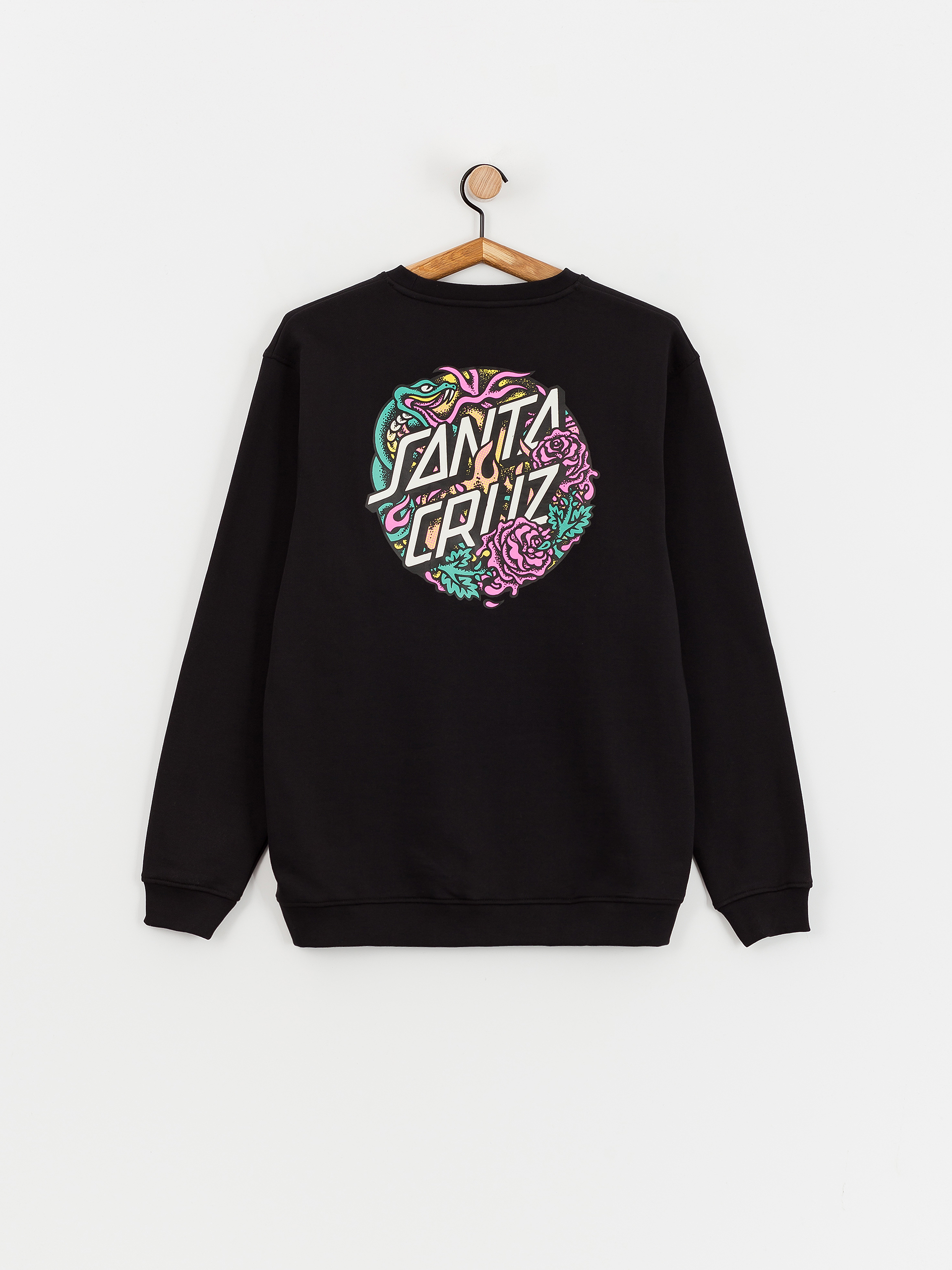 Bluza Santa Cruz Dressen Rose Two Crew (black)