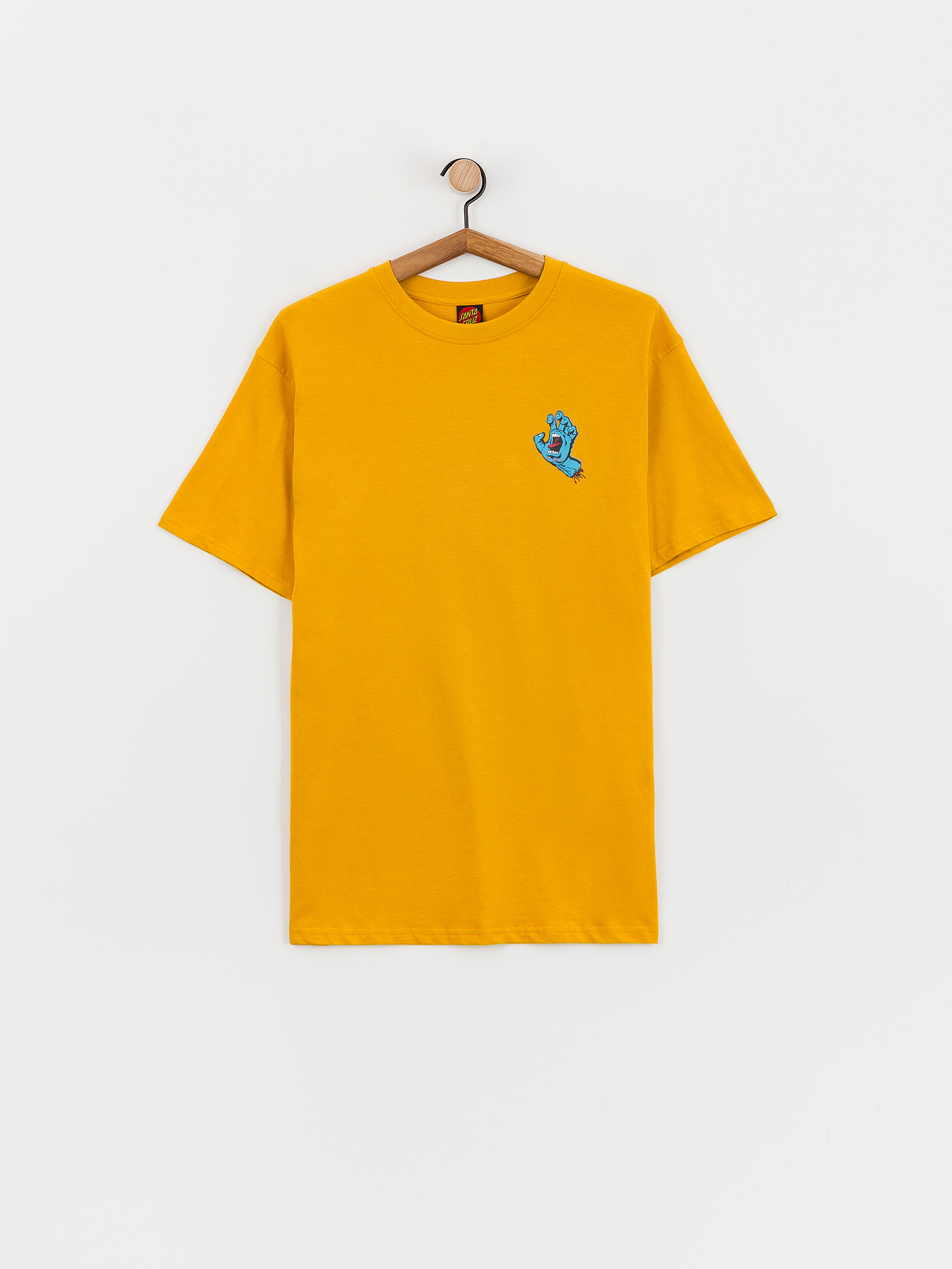 T-shirt Santa Cruz Screaming Hand Chest (old gold)