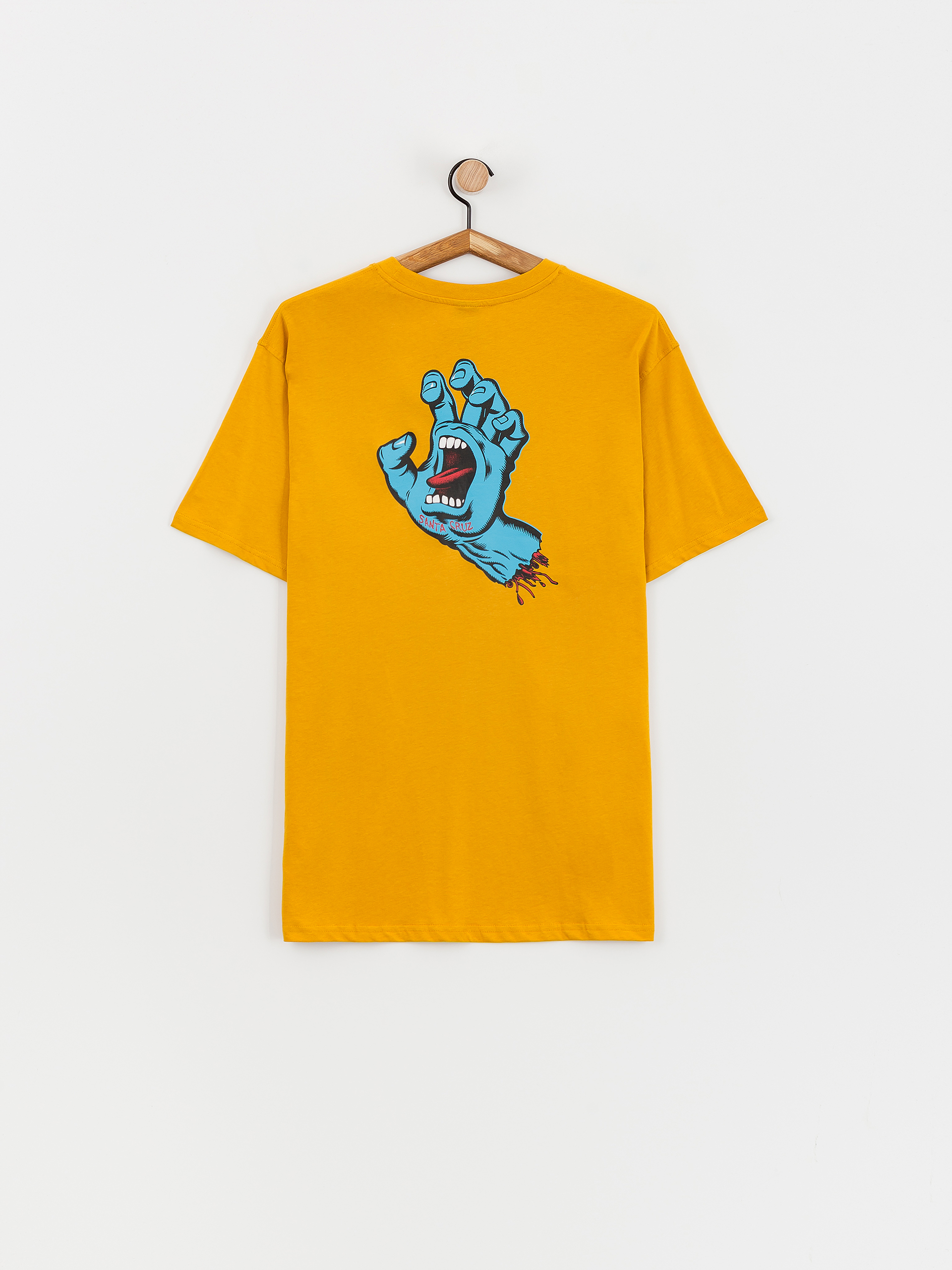 T-shirt Santa Cruz Screaming Hand Chest (old gold)