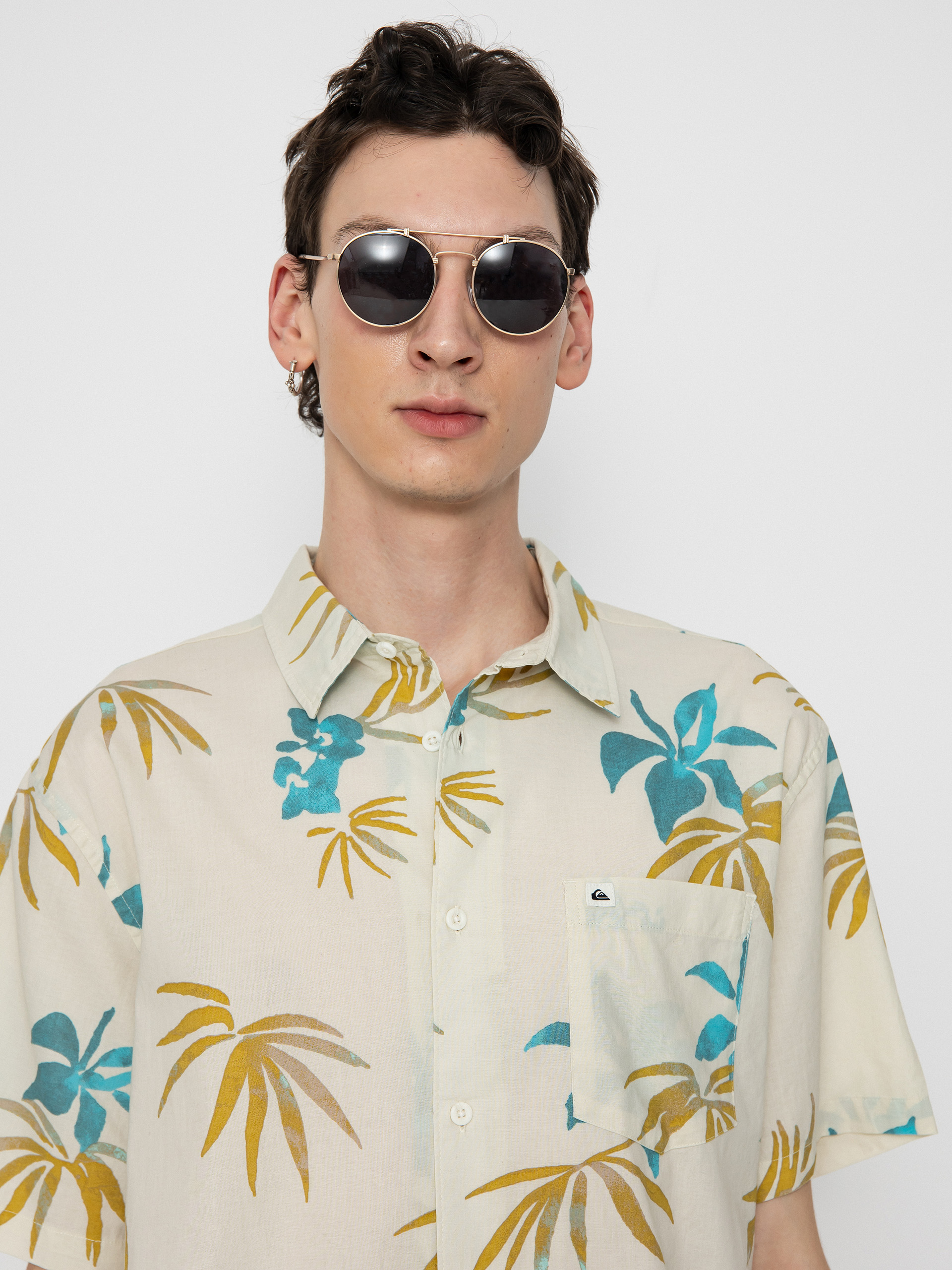 Koszula Quiksilver Apero Classic (snow white aop mix b)