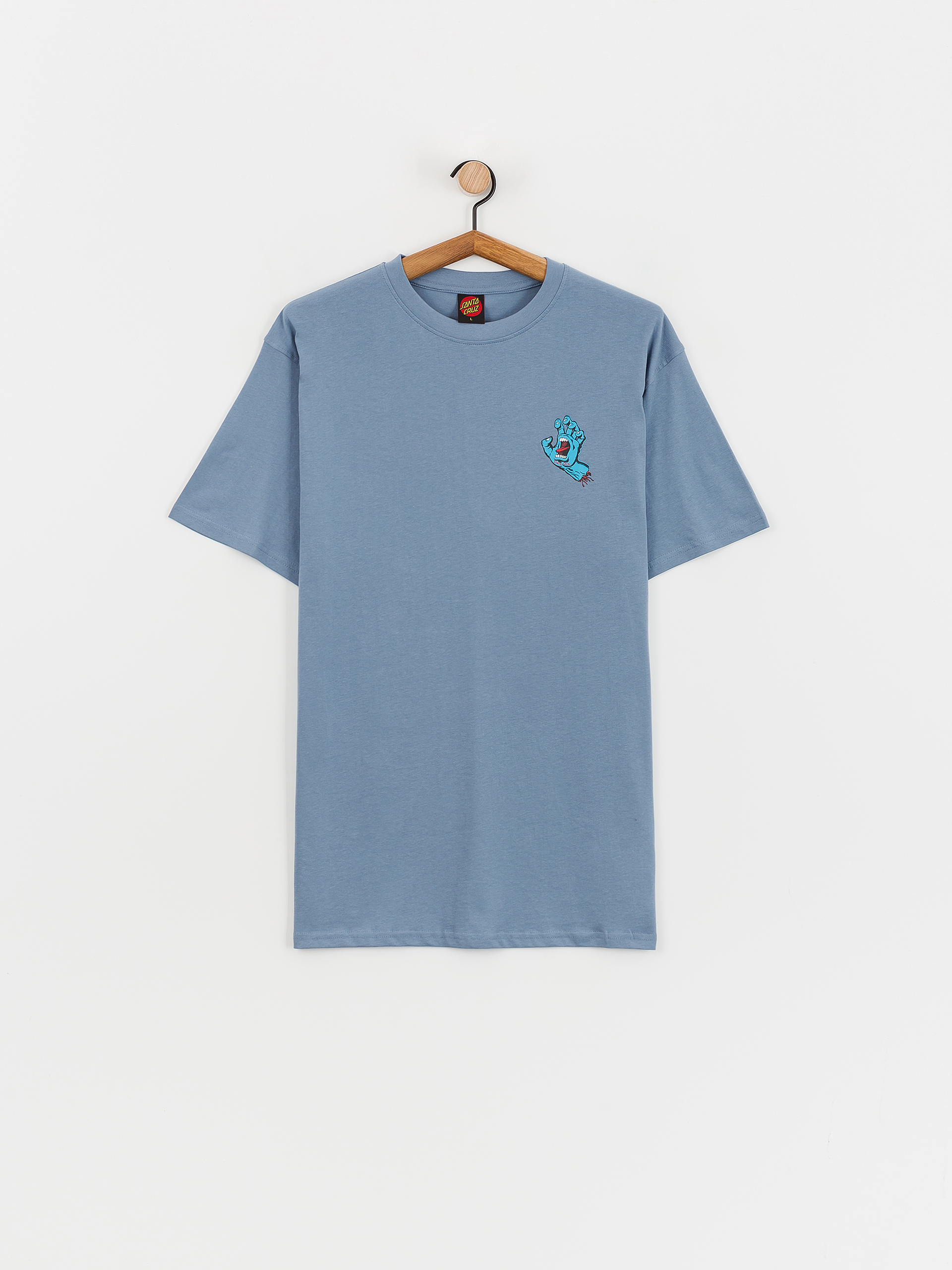 T-shirt Santa Cruz Screaming Hand Chest (dusty blue)