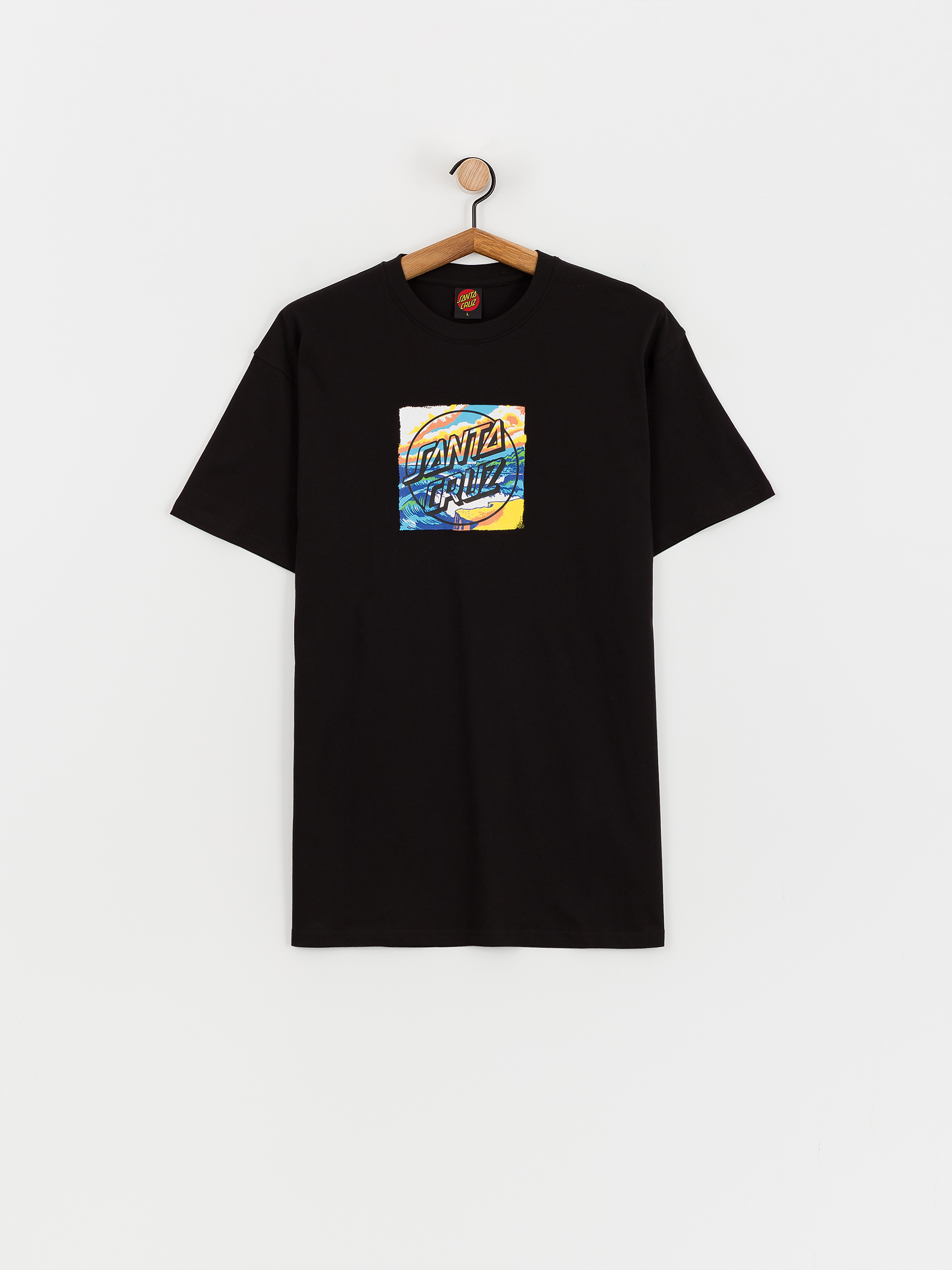 T-shirt Santa Cruz Water View Front (black)