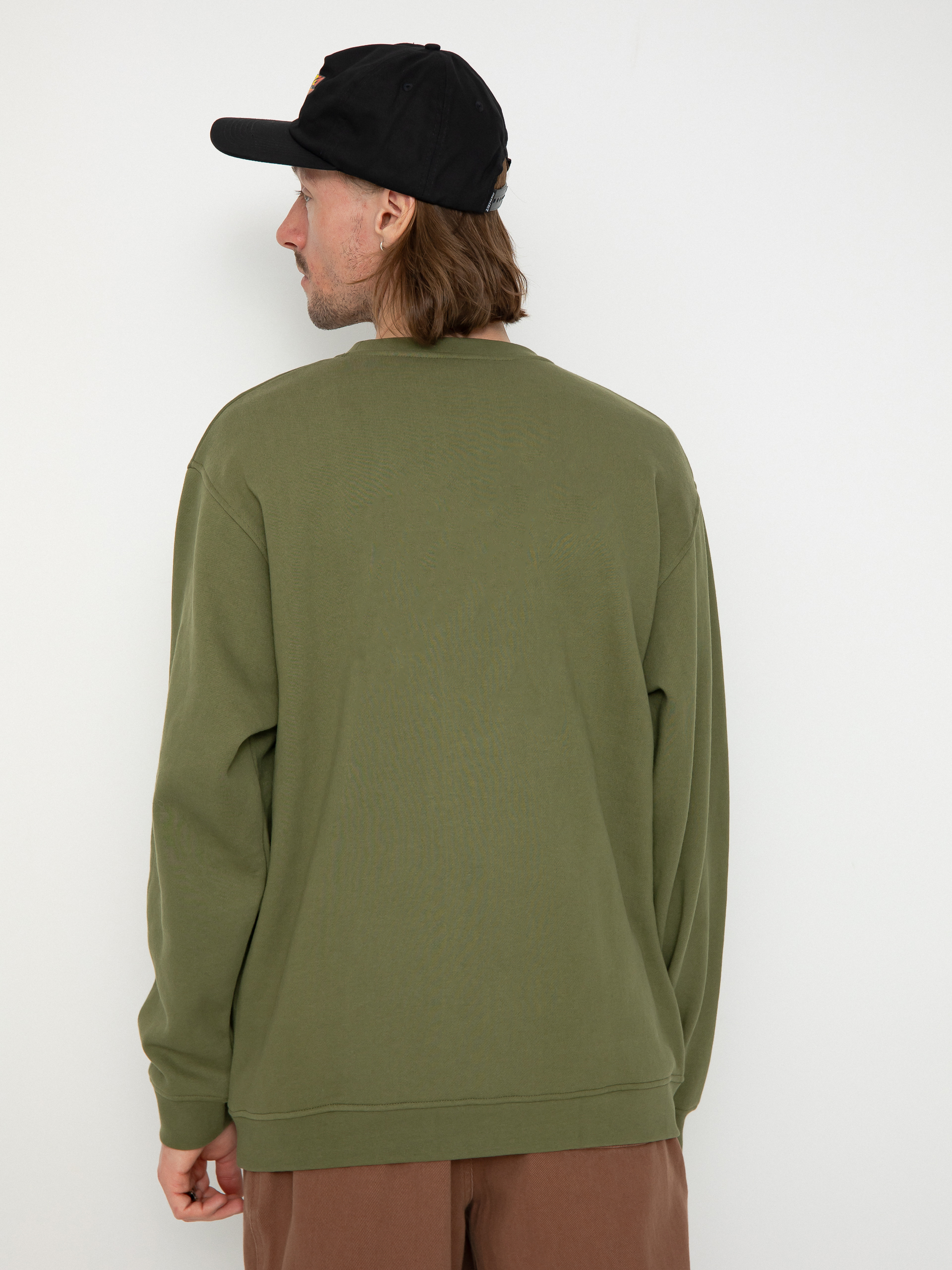 Bluza Santa Cruz Dressen Skull Dot Front Crew (sea kelp)