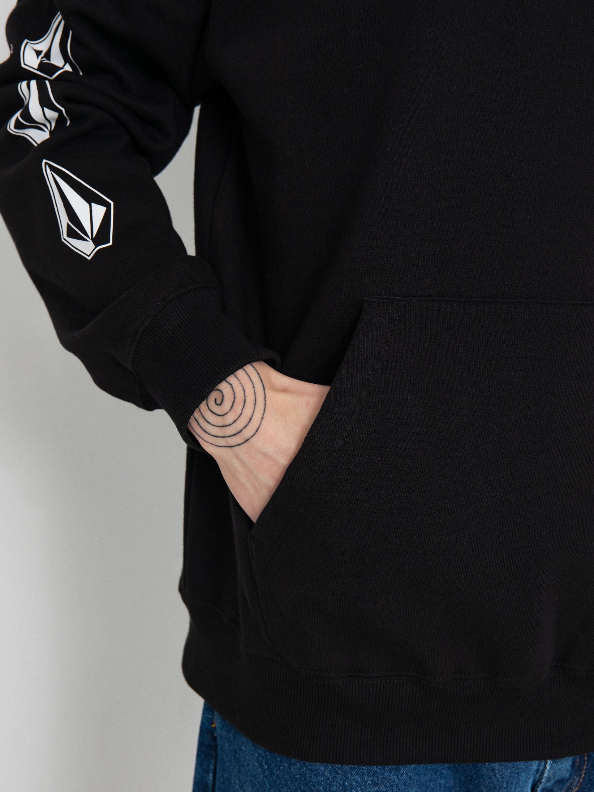 Bluza z kapturem Volcom Iconic Stone HD (black)