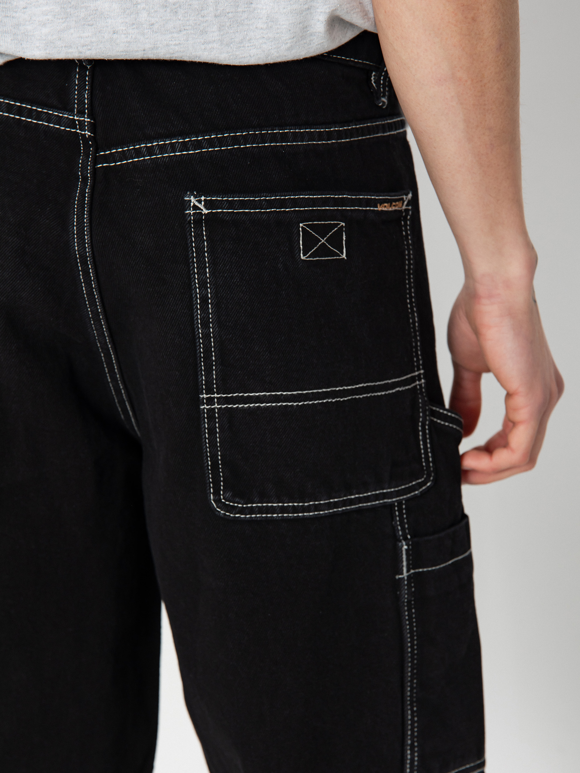 Szorty Volcom Labored Denim Utility (black)
