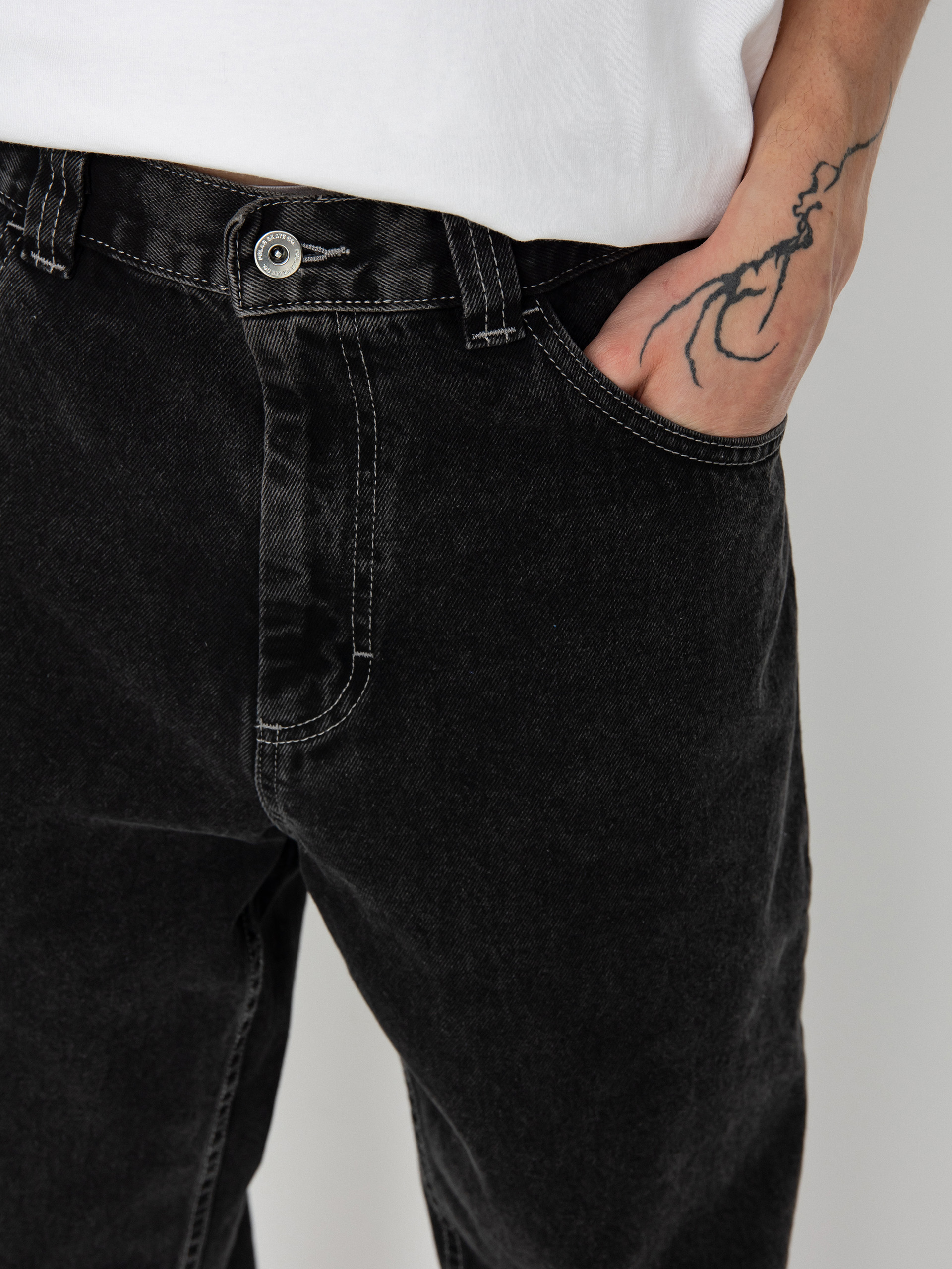 Spodnie Polar Skate 92! Denim (silver black)