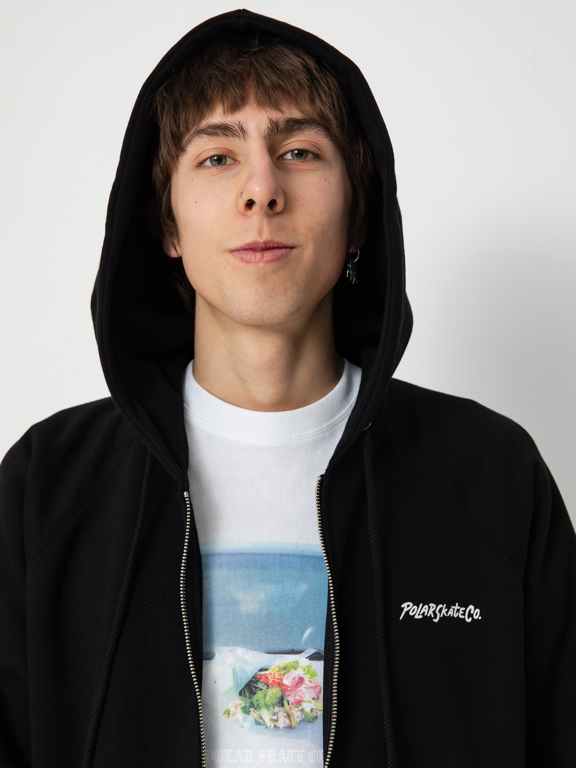 Bluza z kapturem Polar Skate Default Zip Hoodie 12 Faces ZHD (black)