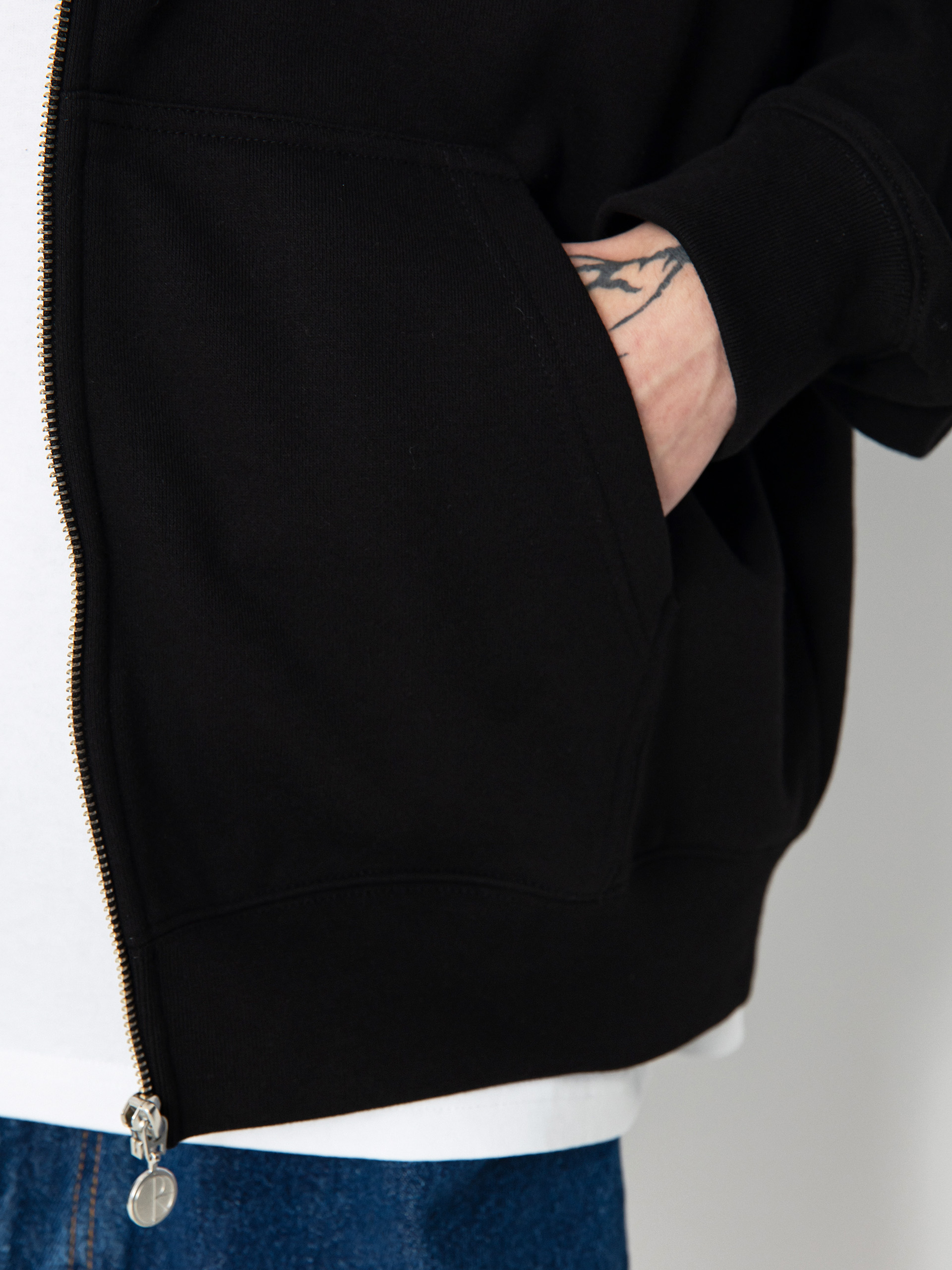 Bluza z kapturem Polar Skate Default Zip Hoodie 12 Faces ZHD (black)