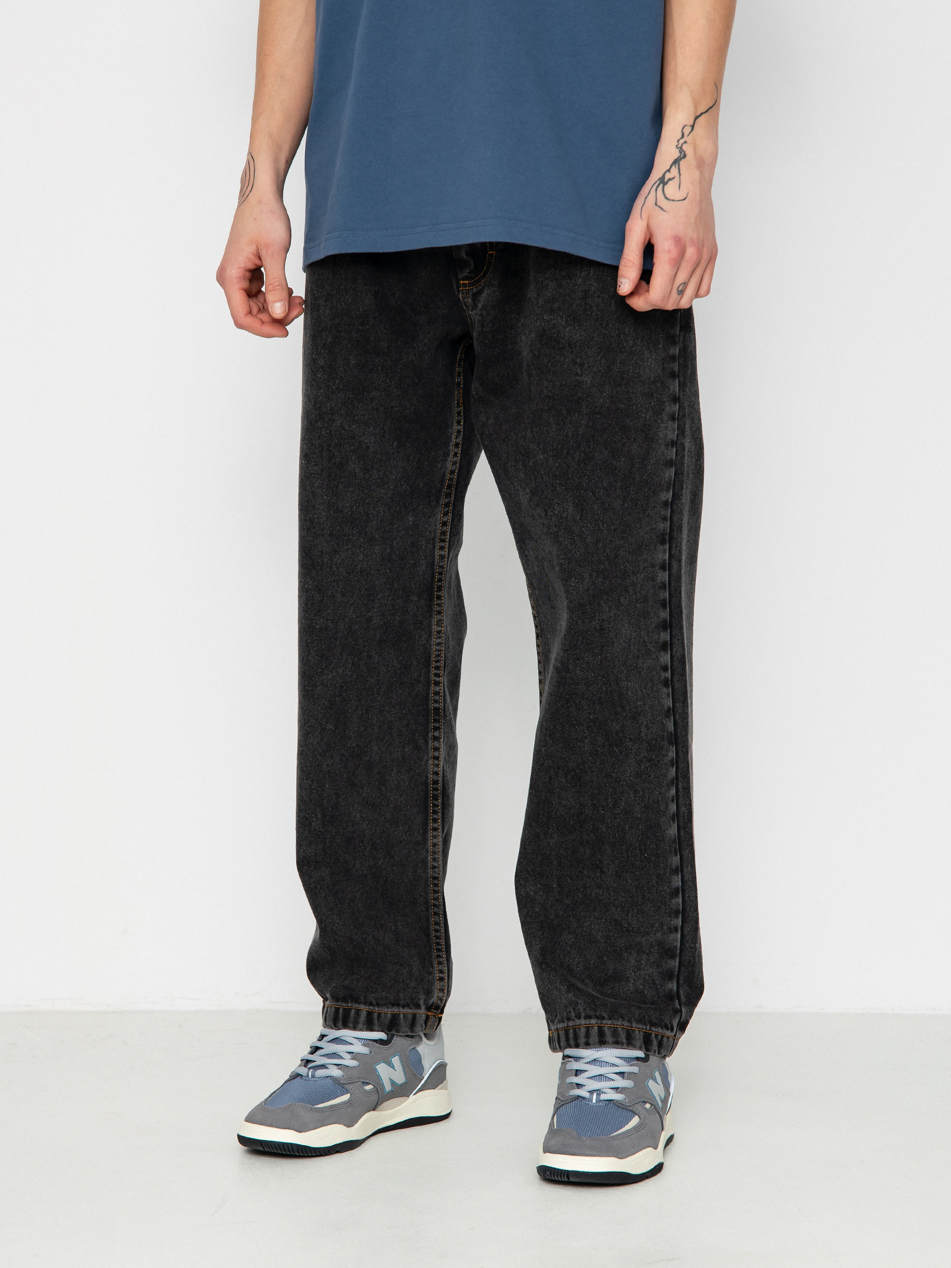 POLAR SKATE CO. デニム　ブラック Spodnie Polar Skate 89! Denim - czarny (washed black)