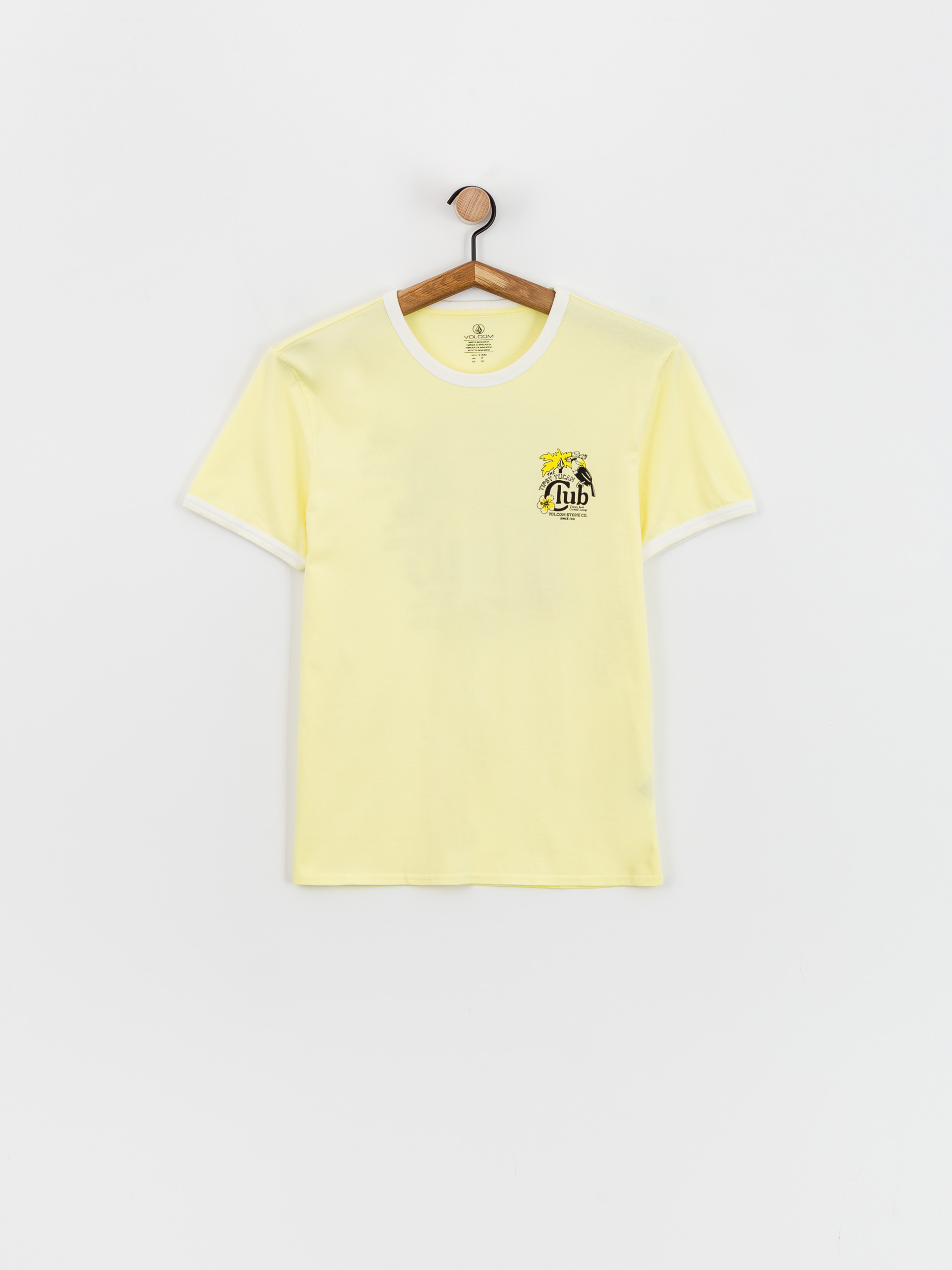 T-shirt Volcom Truly Ringer Wmn (aura yellow)