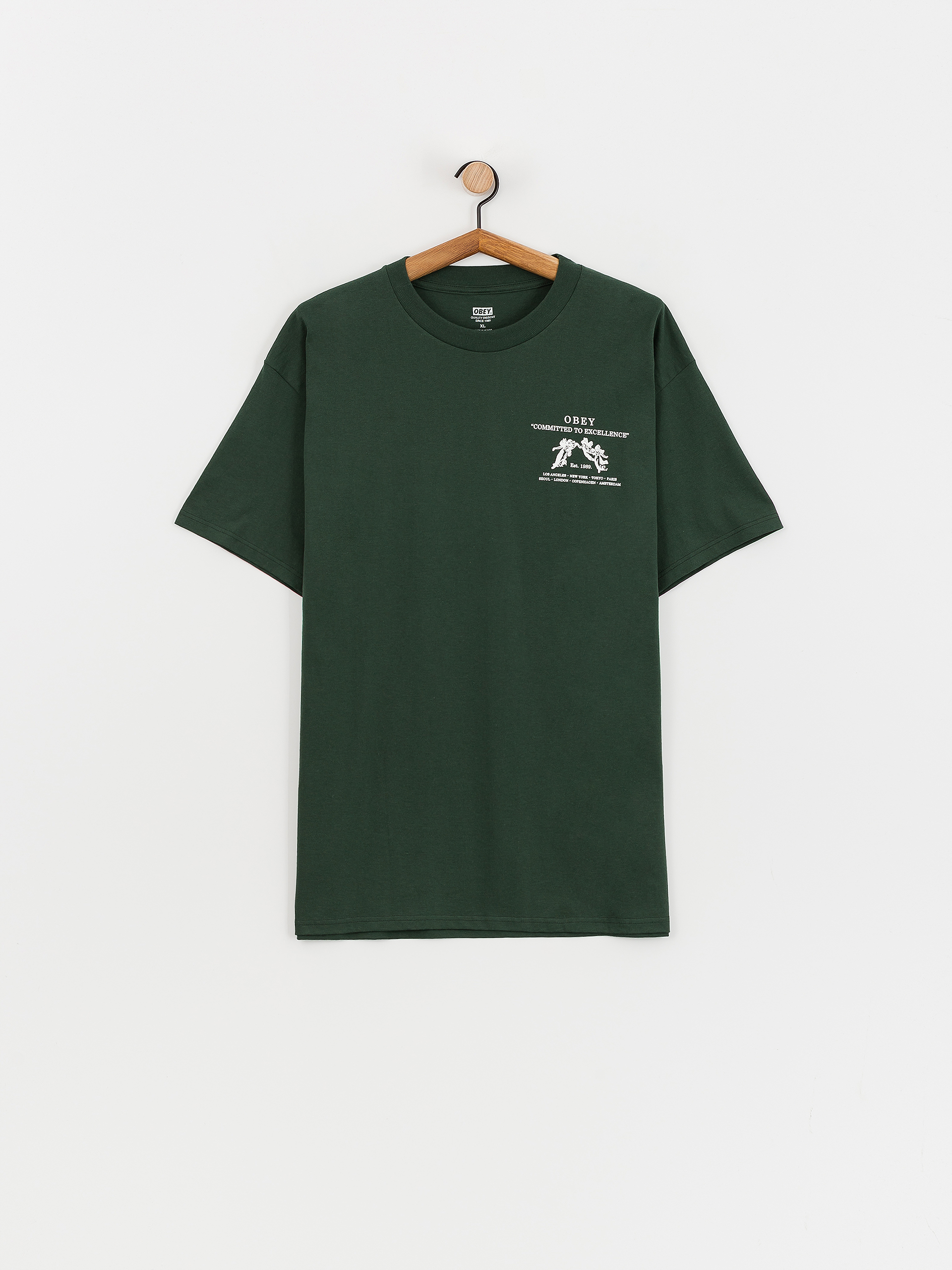 T-shirt OBEY Committed To Excellence (forest green)