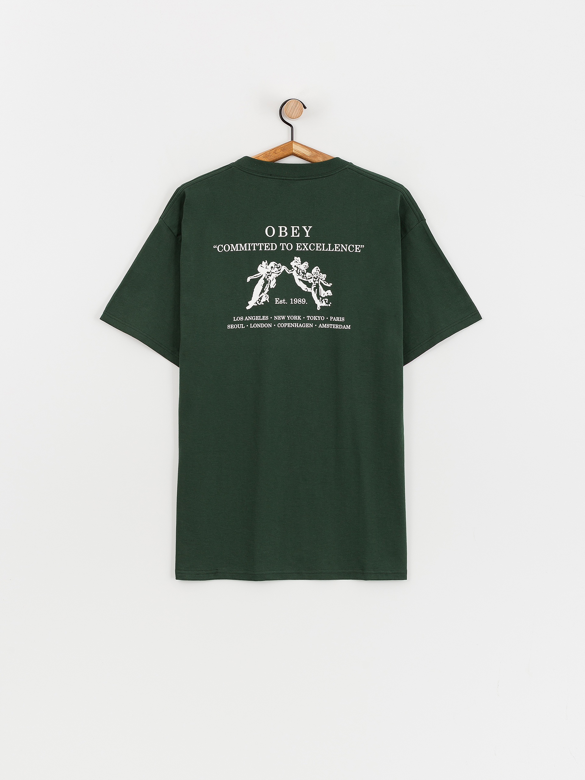 T-shirt OBEY Committed To Excellence (forest green)