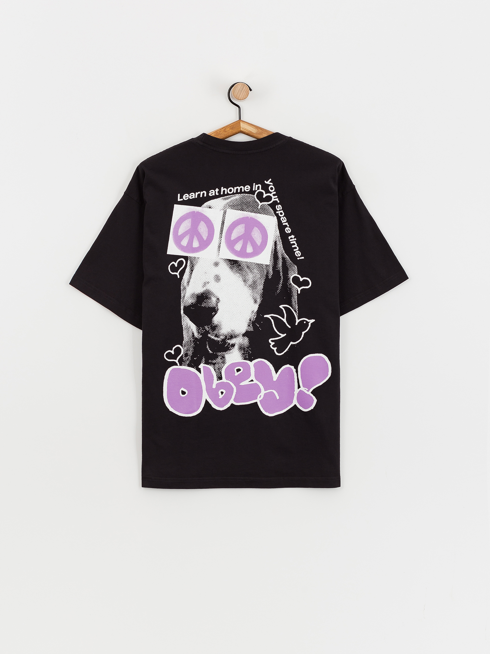T-shirt OBEY Peace Eyes (vintage black)