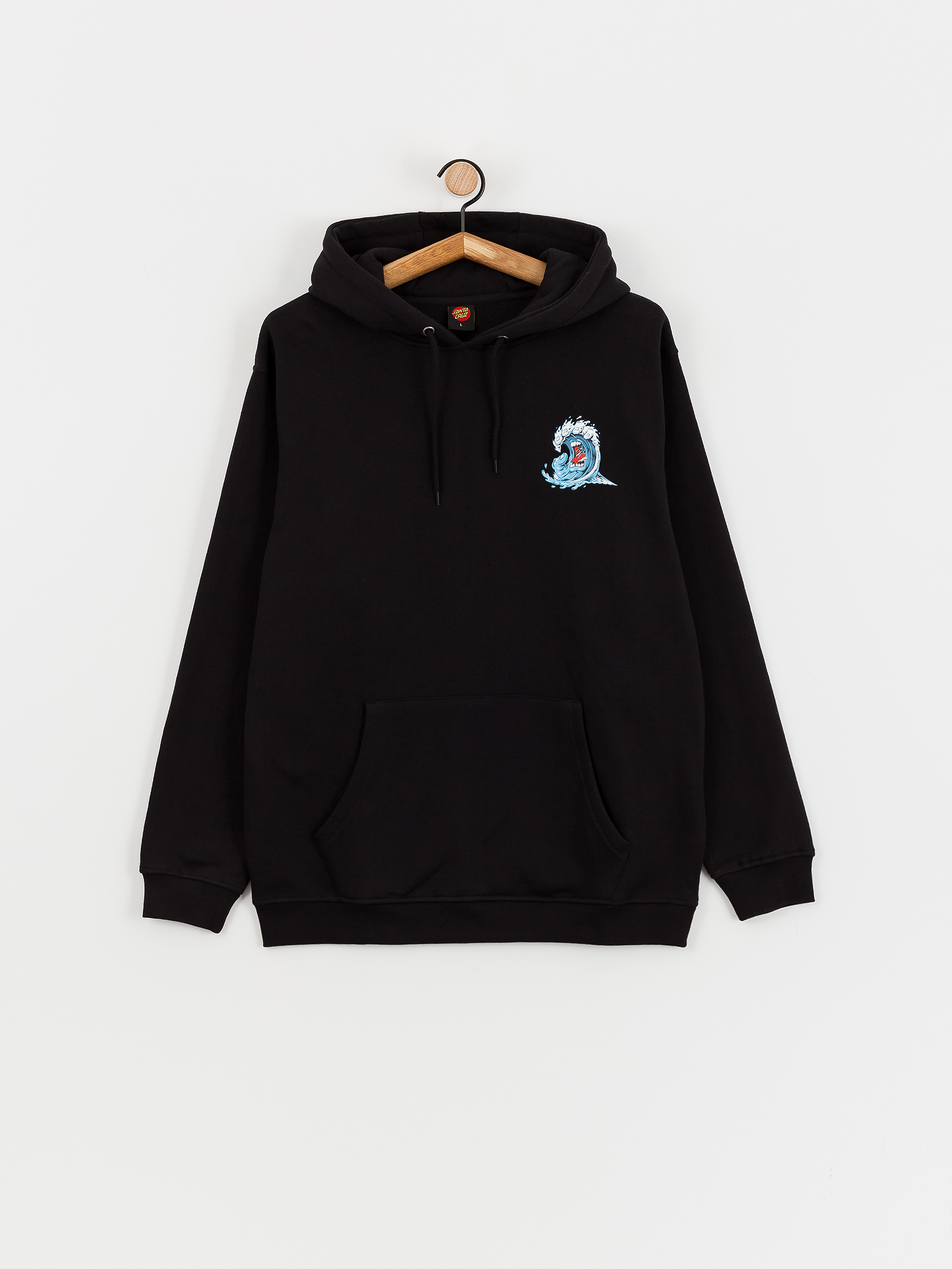 Bluza z kapturem Santa Cruz Screaming Wave (black)