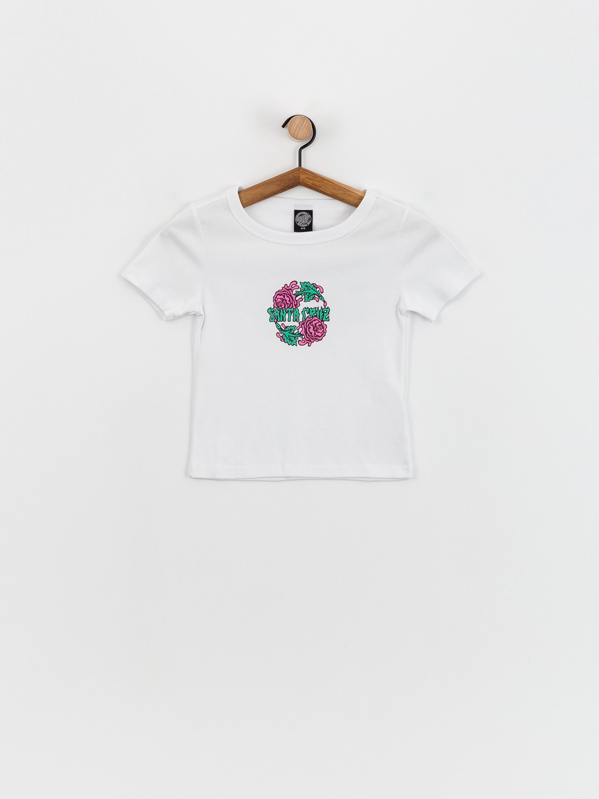 T-shirt Santa Cruz Dressen Rose Crew Two Front Wmn (white)