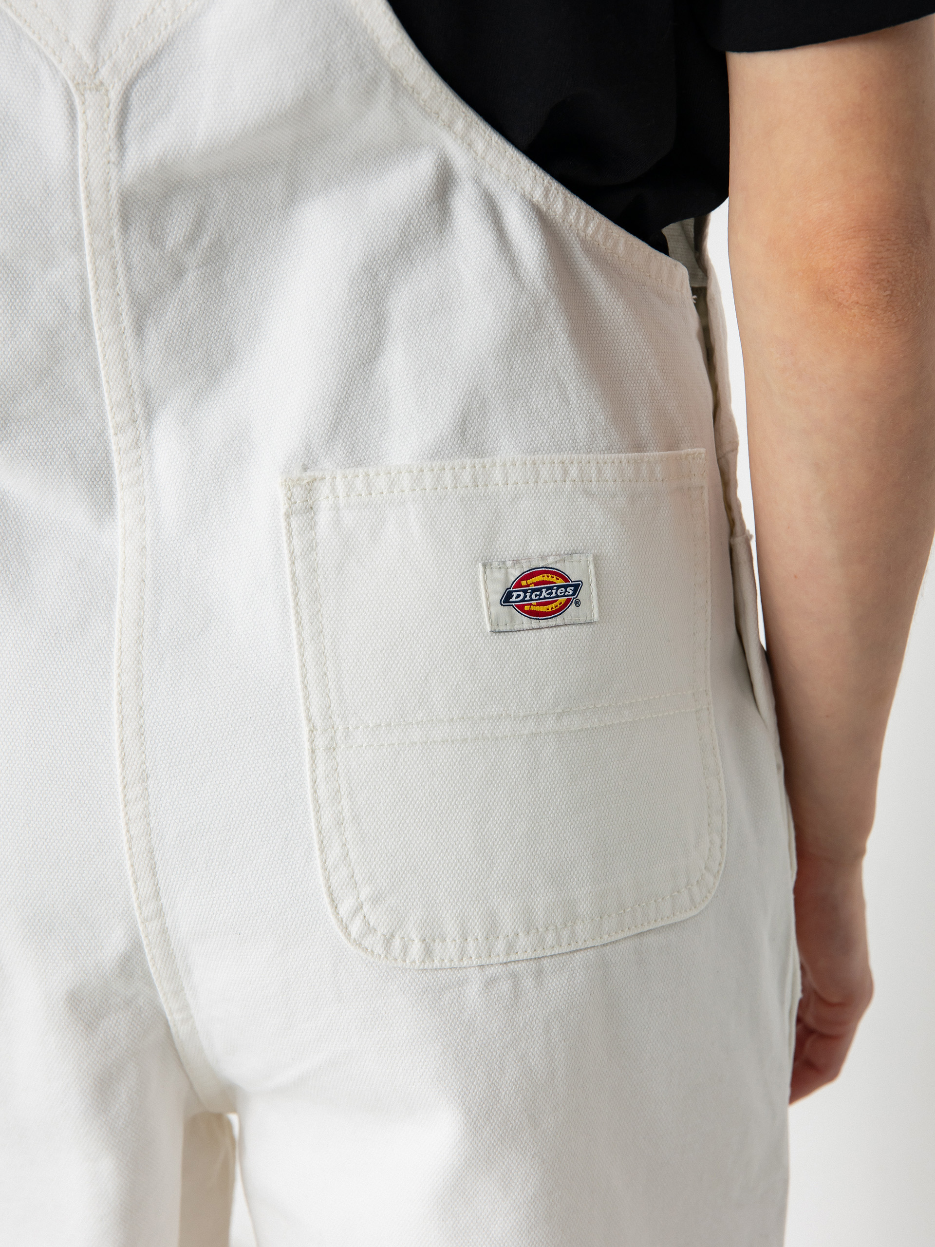 Szorty Dickies Duck Canvas Bib Wmn (stone washed cloud)