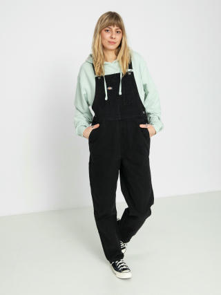 Spodnie Dickies Duck Canvas Classic Bib Wmn (stone washed black)