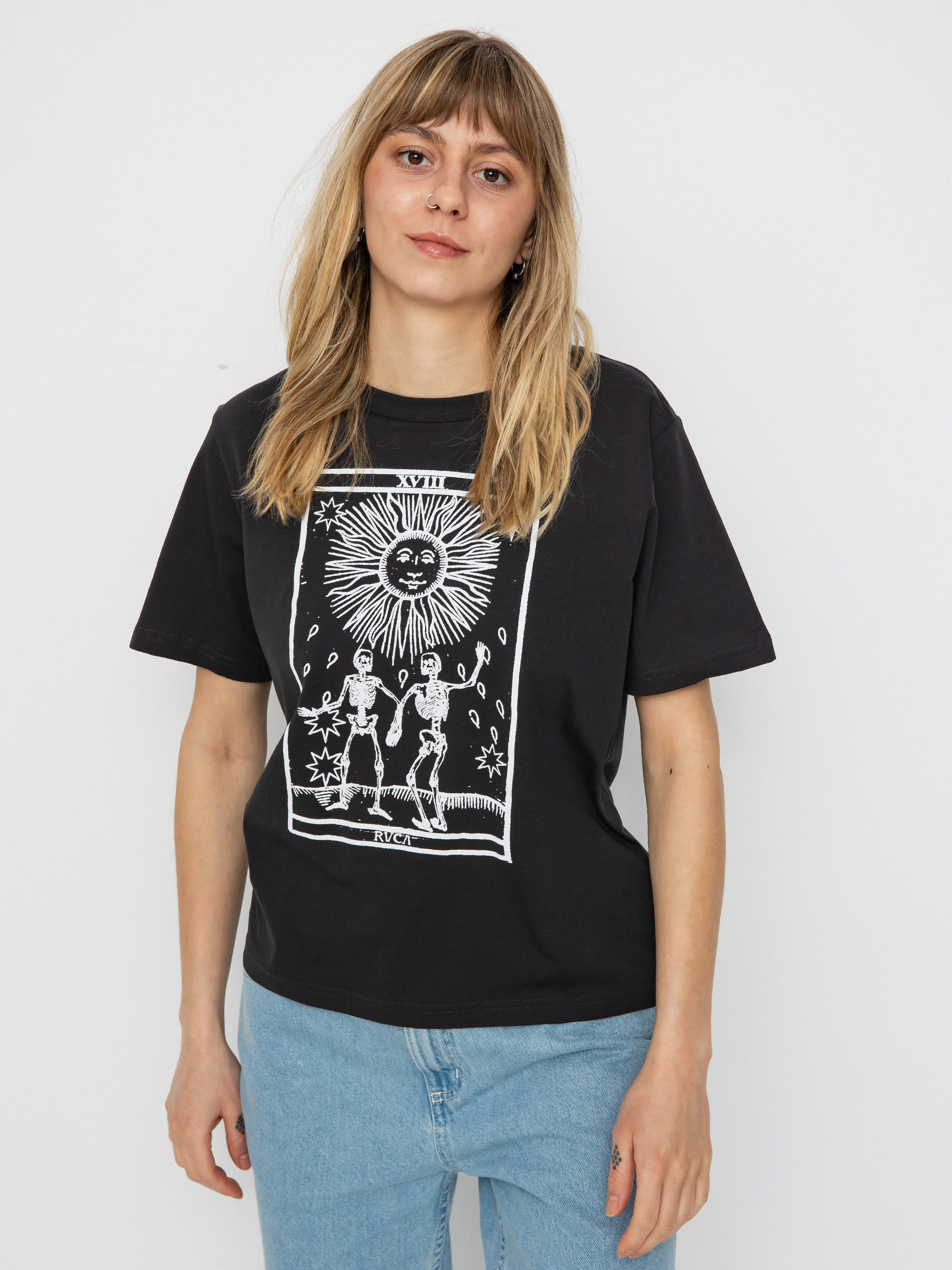 T-shirt RVCA Tarrot Way Wmn (pirate black)