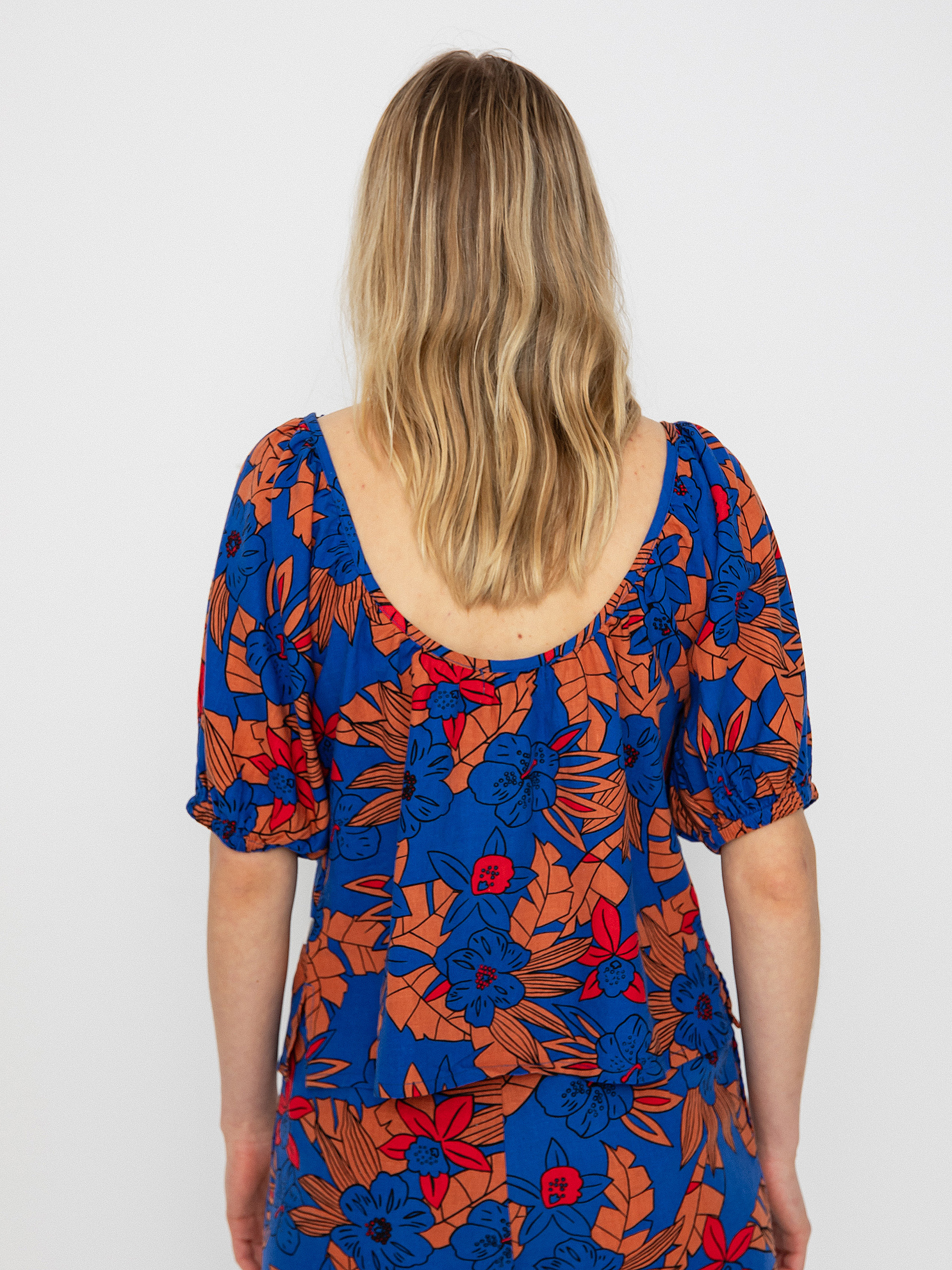 Koszula Brixton Mercado Linen Top Wmn (terracotta)