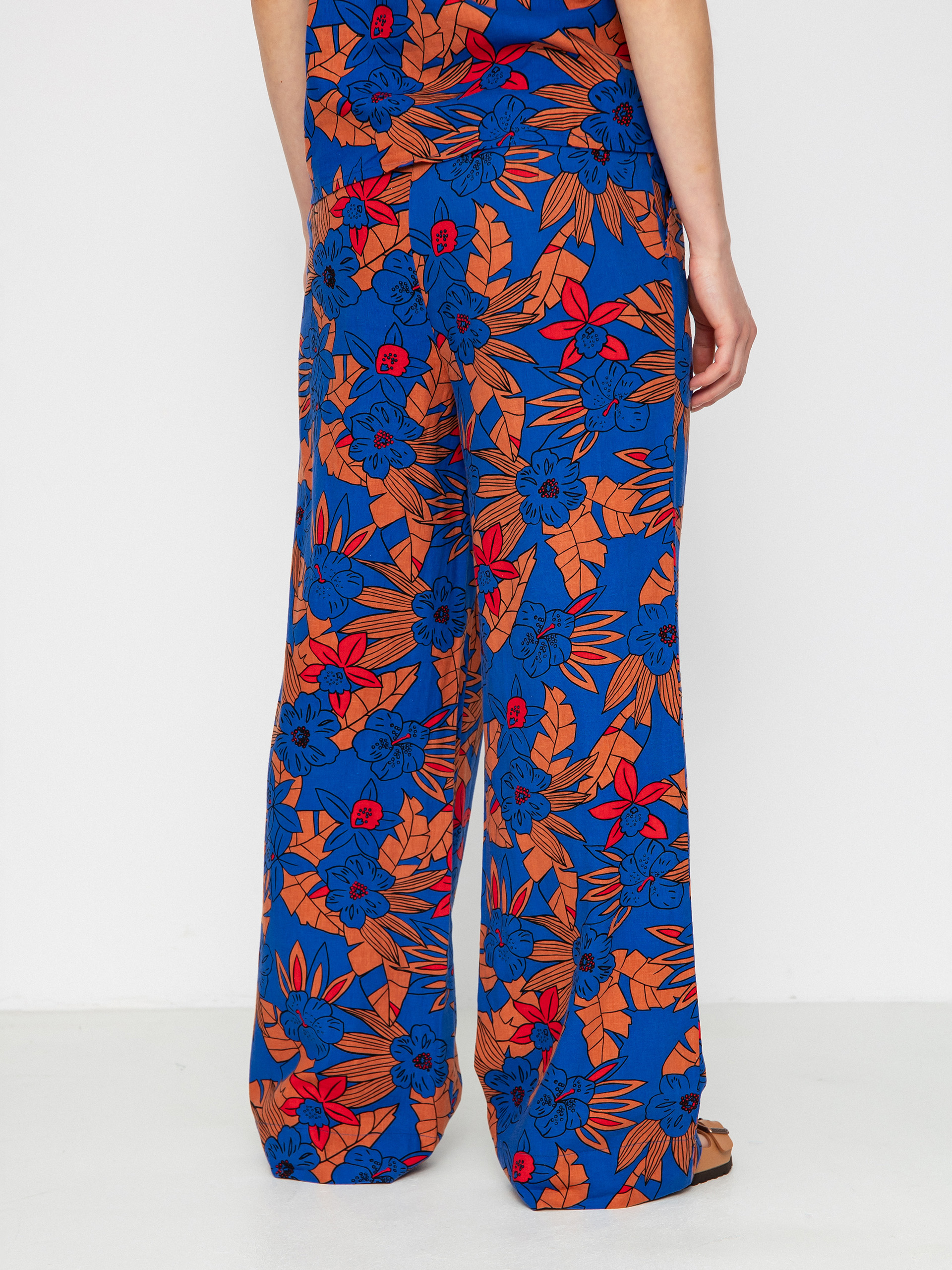 Spodnie Brixton Mercado Linen Wmn (terracotta)