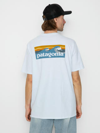 T-shirt Patagonia Boardshort Logo Pocket Responsibili (white)