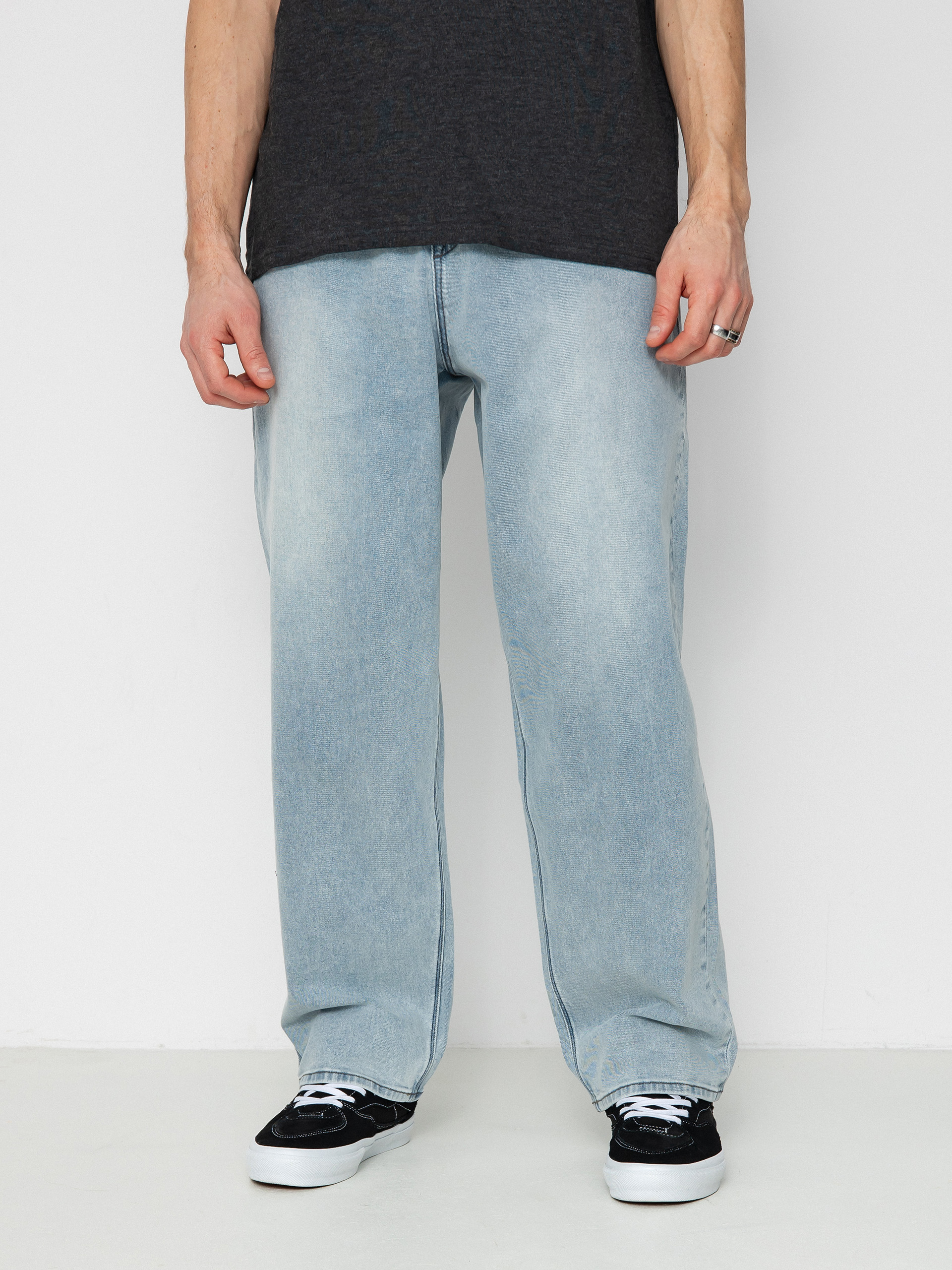 Spodnie Volcom Freazy Loose Ew Denim - niebieski (desert dirt indigo)