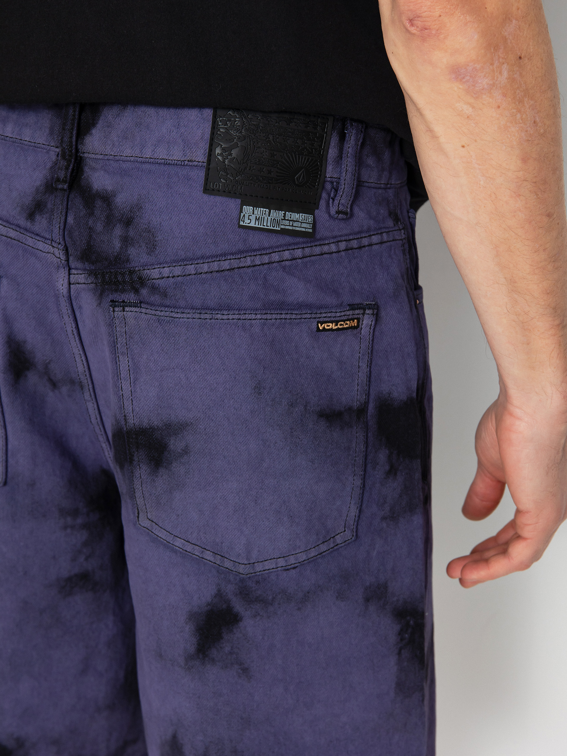 Szorty Volcom Billow Denim (deep purple)