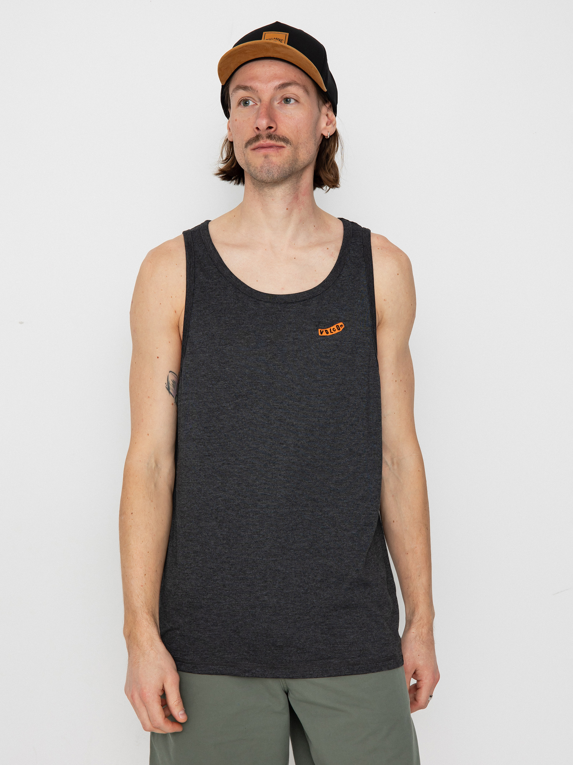 Tank Volcom Pistol Stone Hth (heather black)