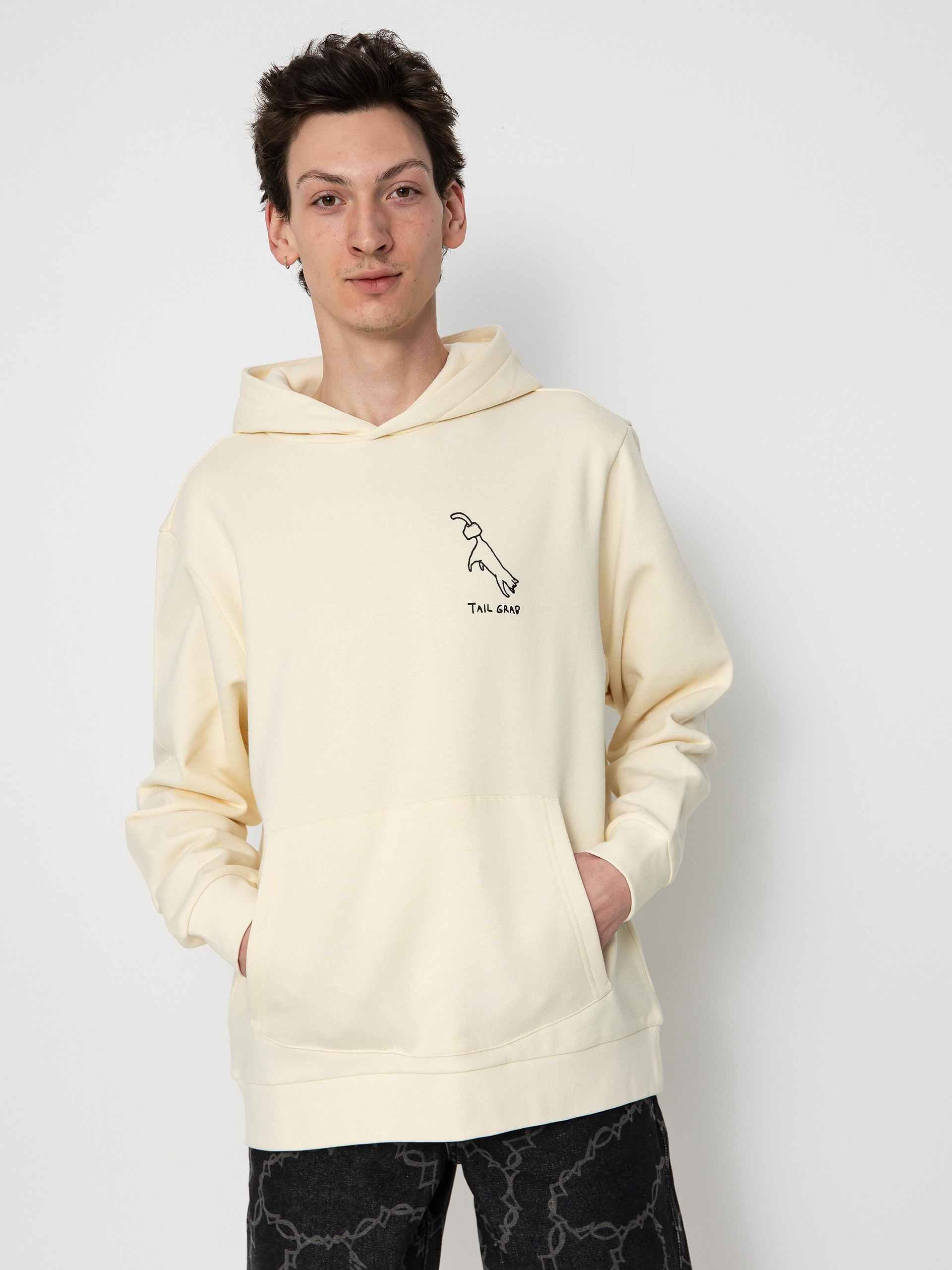 Bluza z kapturem RipNDip Grabs HD (bone)