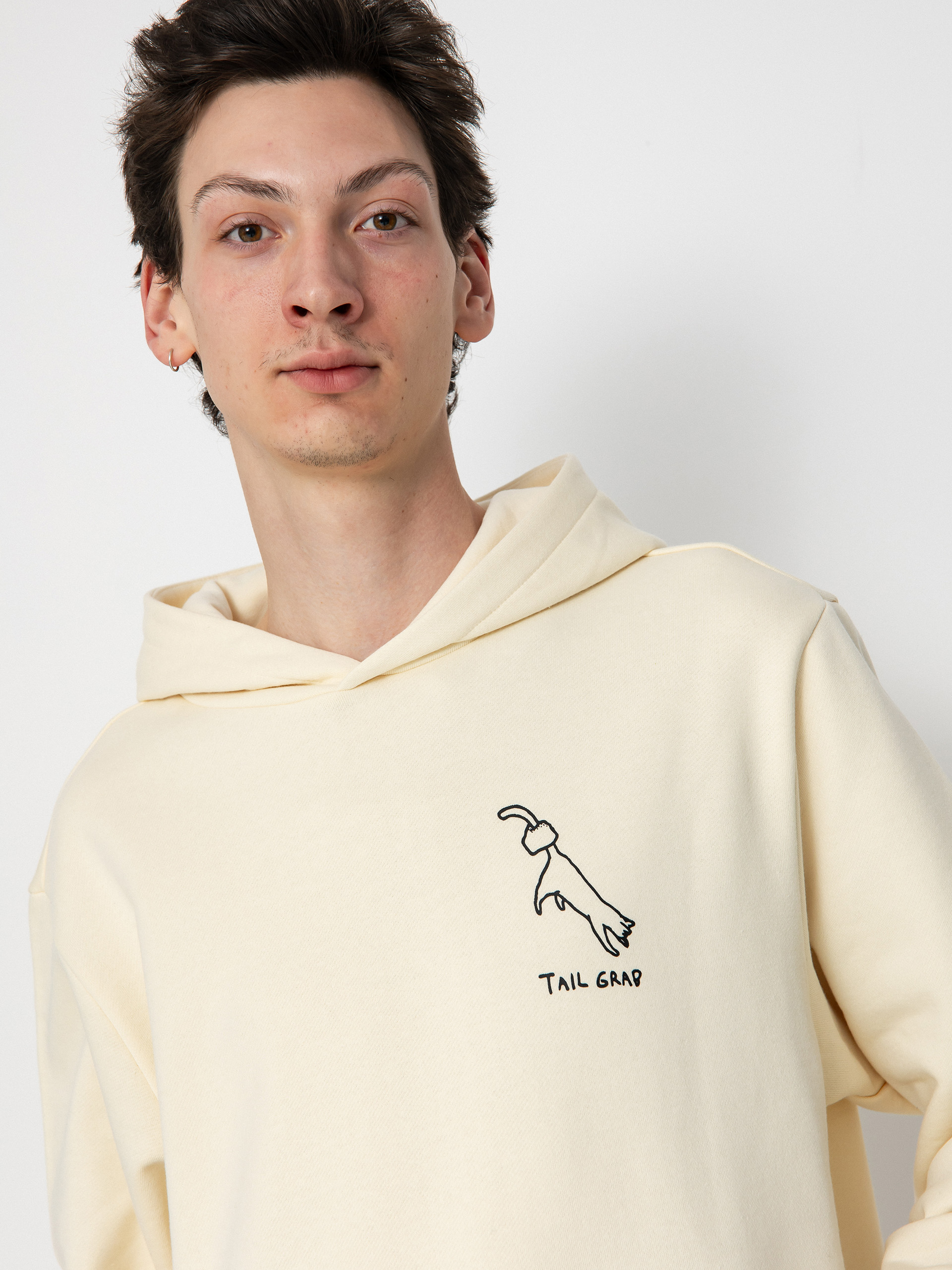 Bluza z kapturem RipNDip Grabs HD (bone)