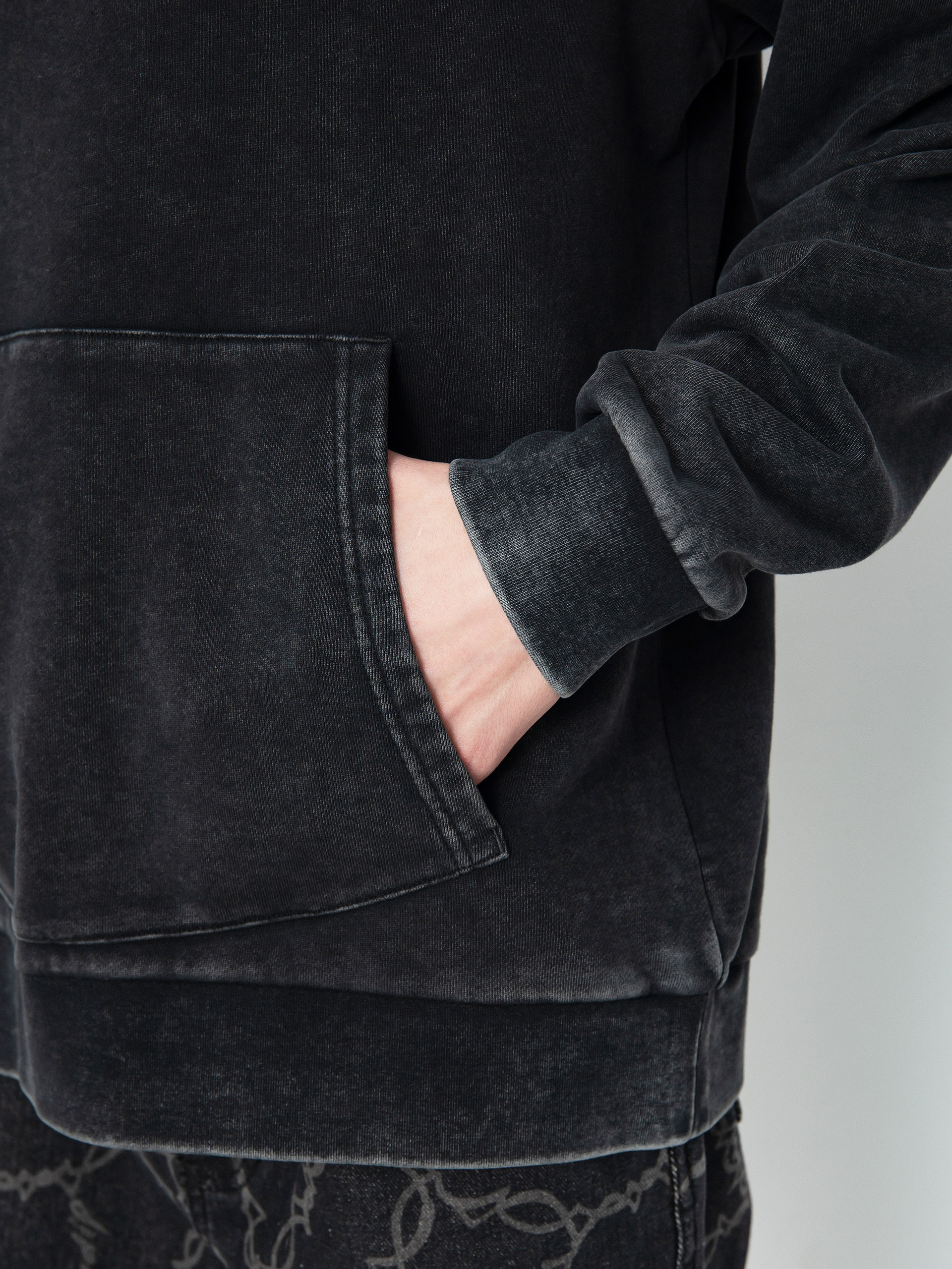 Bluza z kapturem RipNDip Fan Fave HD (black wash)