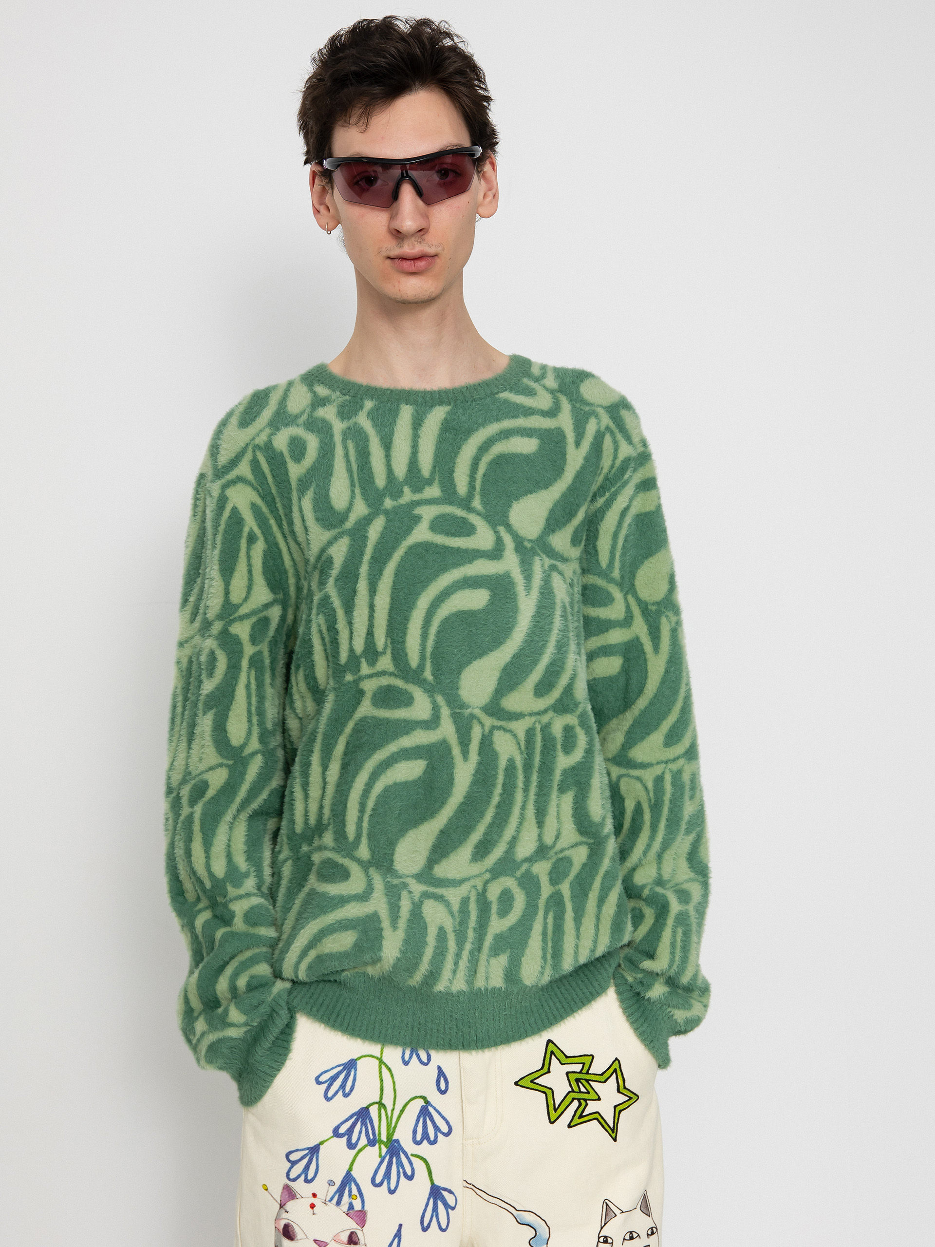 Sweter RipNDip Wilshire Knit Mohair (pine)