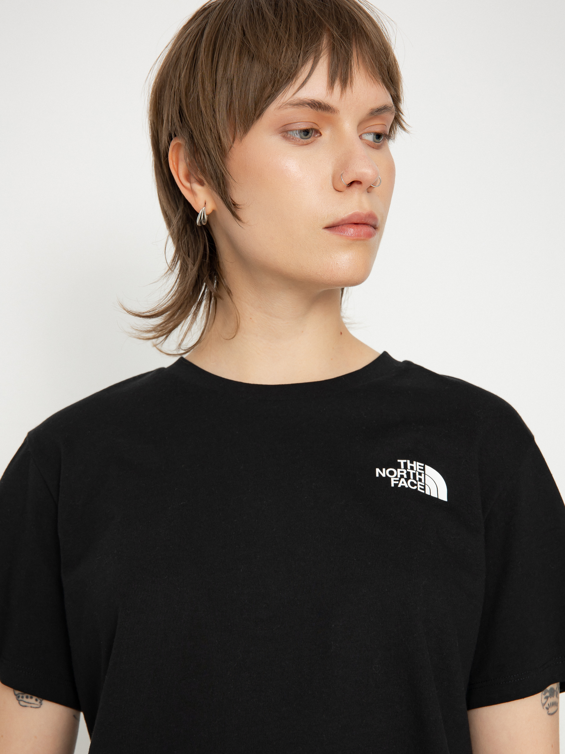 T-shirt The North Face Simple Dome Cropped Slim Wmn (tnf black)
