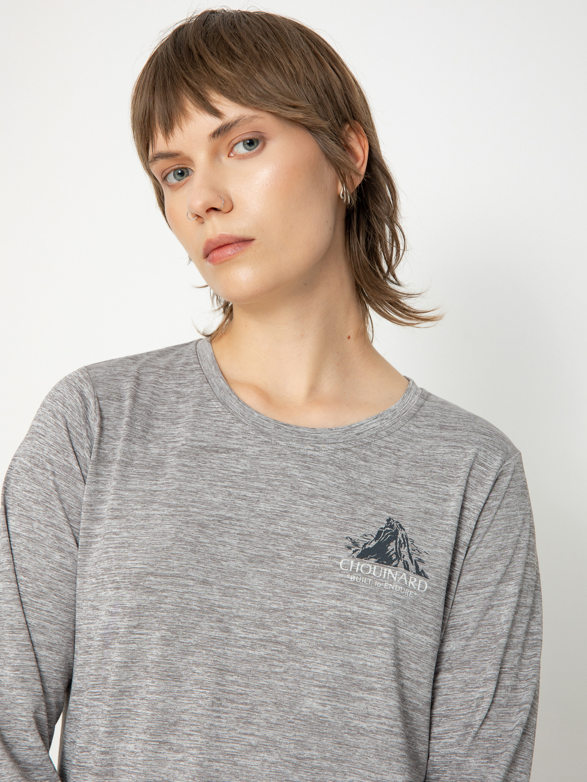 Longsleeve Patagonia Cap Cool Daily Graphic Wmn (chouinard crest feather grey)