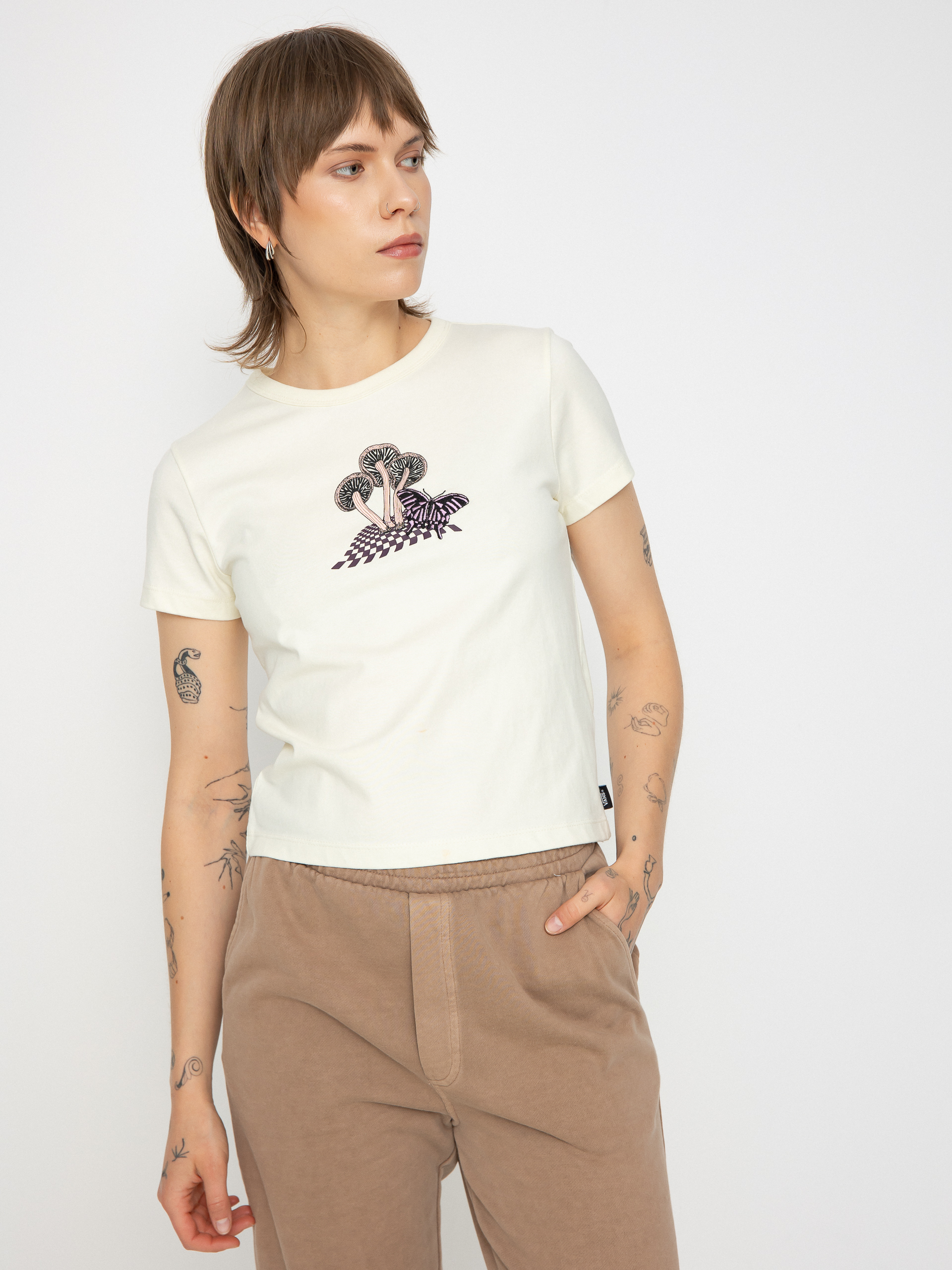 T-shirt Vans V Dazed Mini Wmn (marshmallow)