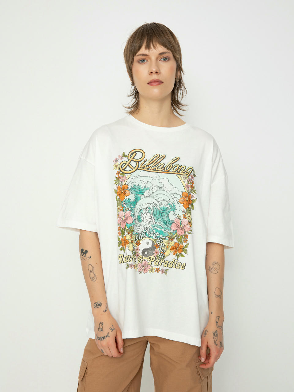 T-shirt Billabong Return To Paradise Wmn (salt crystal)