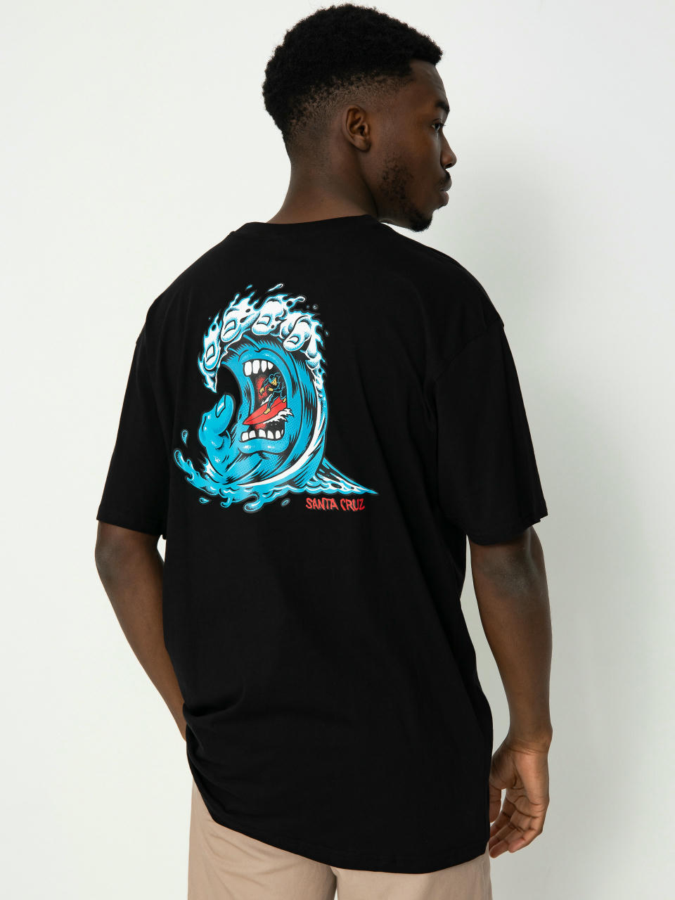 T-shirt Santa Cruz Screaming Wave (black)