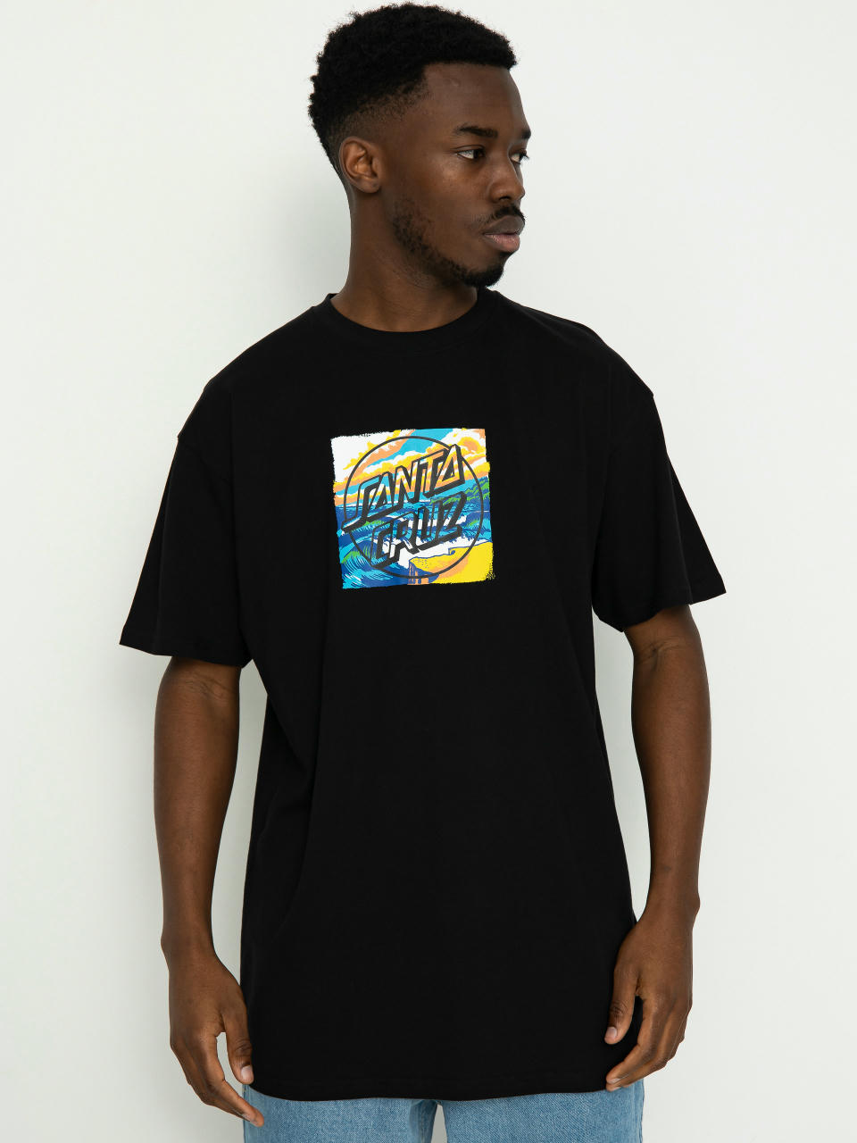 T-shirt Santa Cruz Water View Front (black)