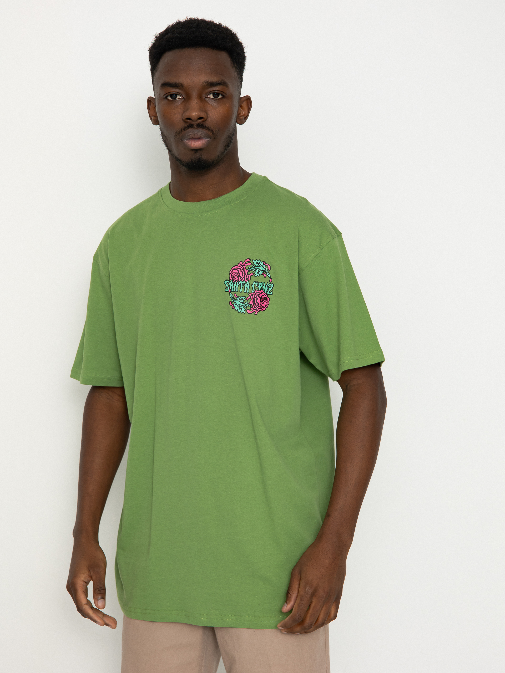 T-shirt Santa Cruz Dressen Rose Crew Two (apple)