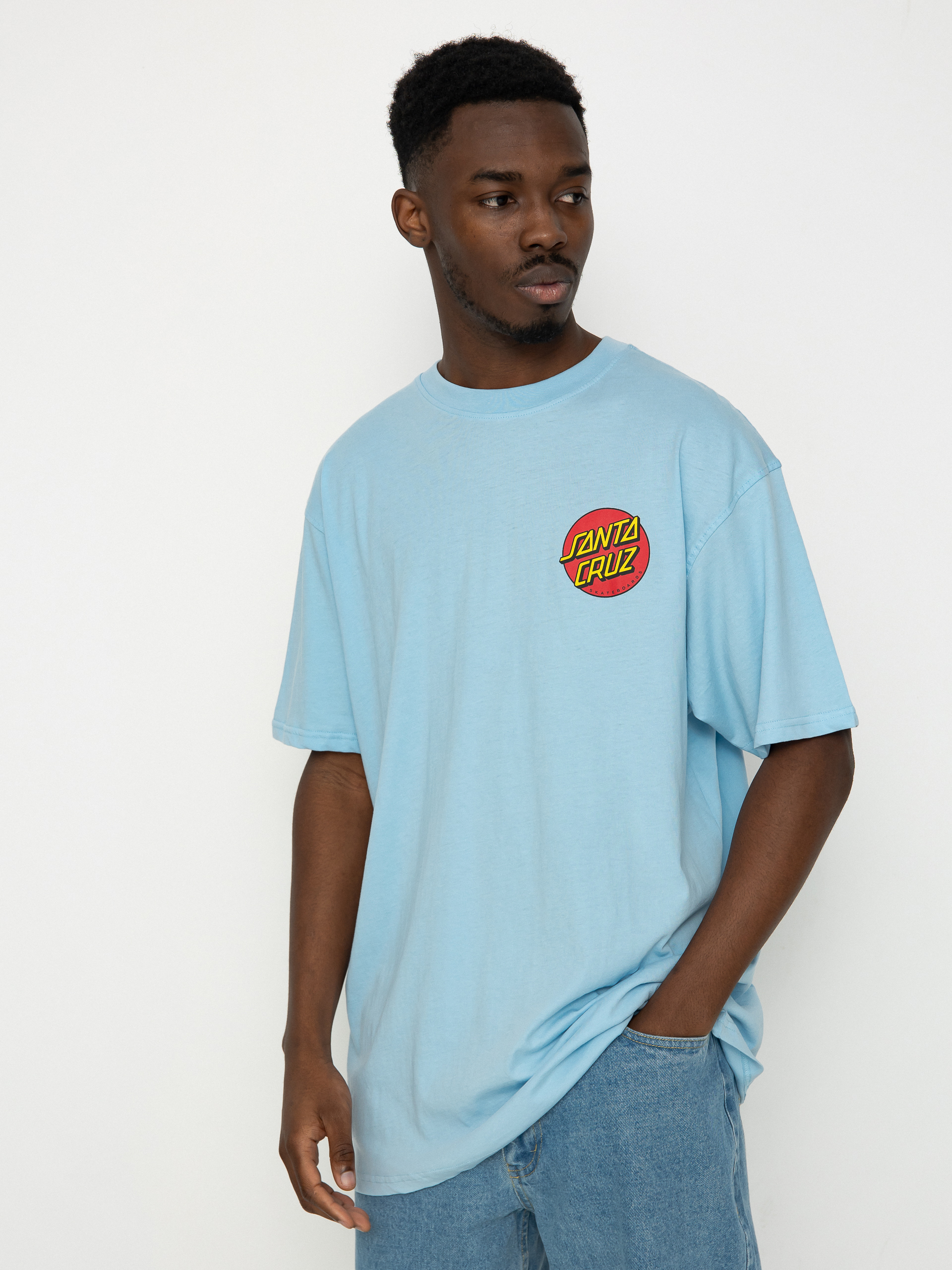 T-shirt Santa Cruz Classic Dot Chest (sky blue)