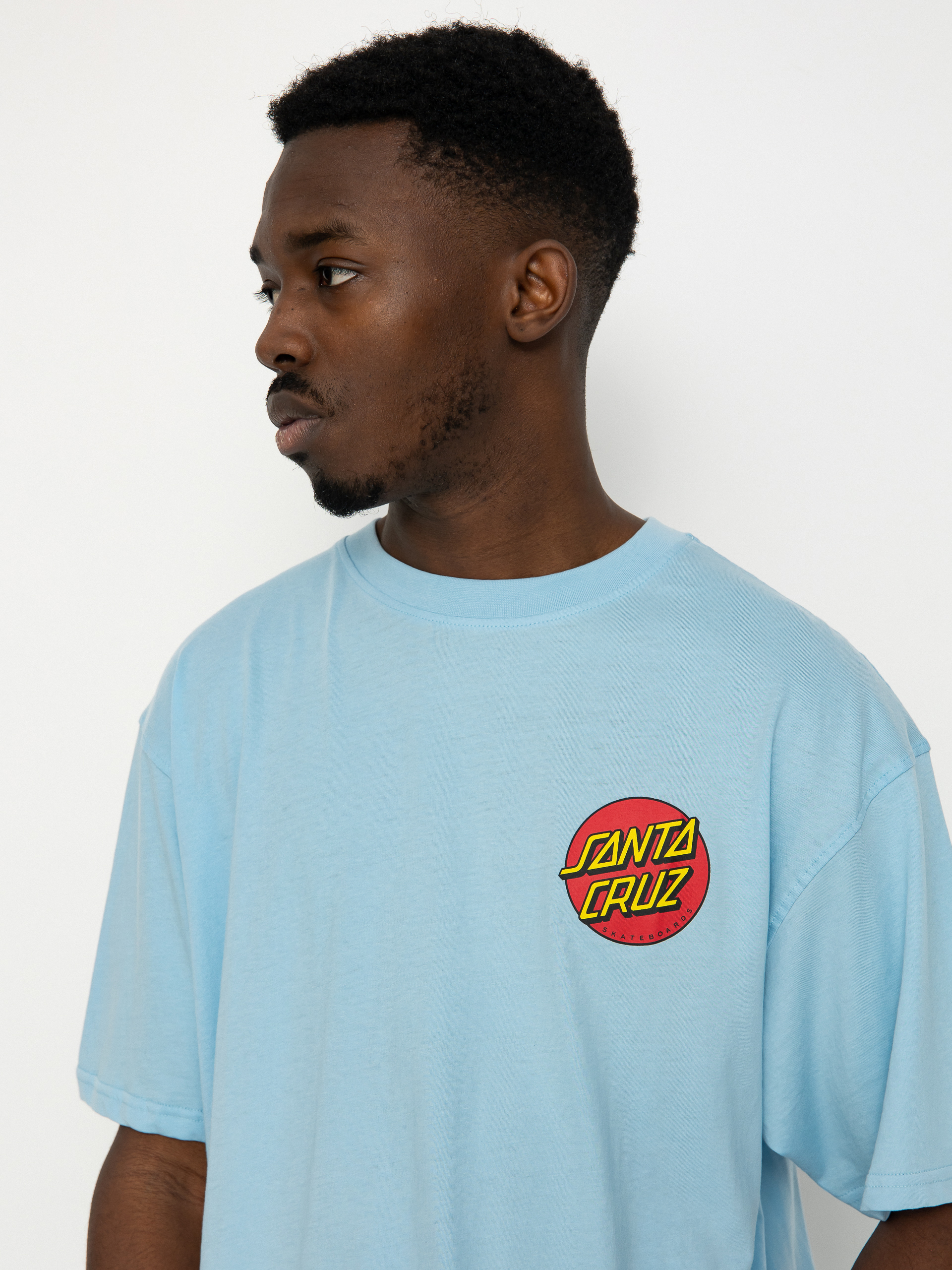 T-shirt Santa Cruz Classic Dot Chest (sky blue)
