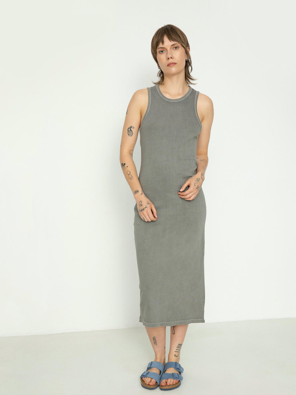 Sukienka Brixton Carefree Organic Gd Tank Dress Wmn (washed black)