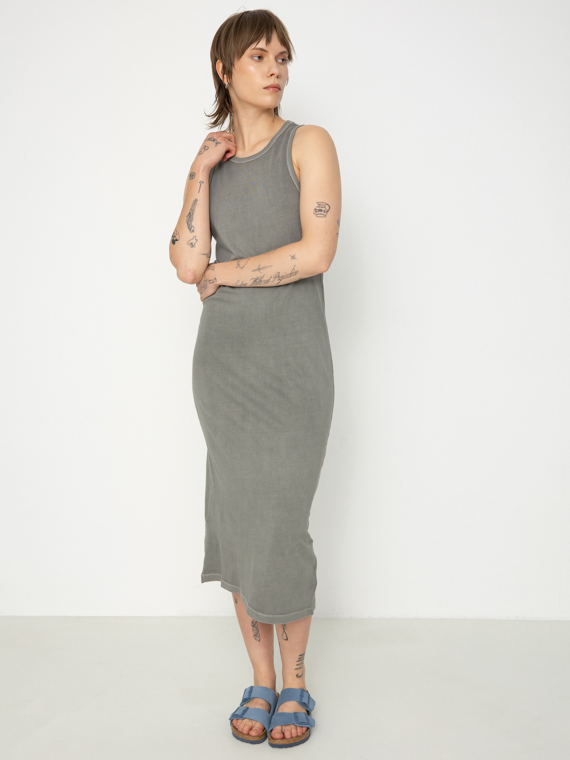 Sukienka Brixton Carefree Organic Gd Tank Dress Wmn (washed black)