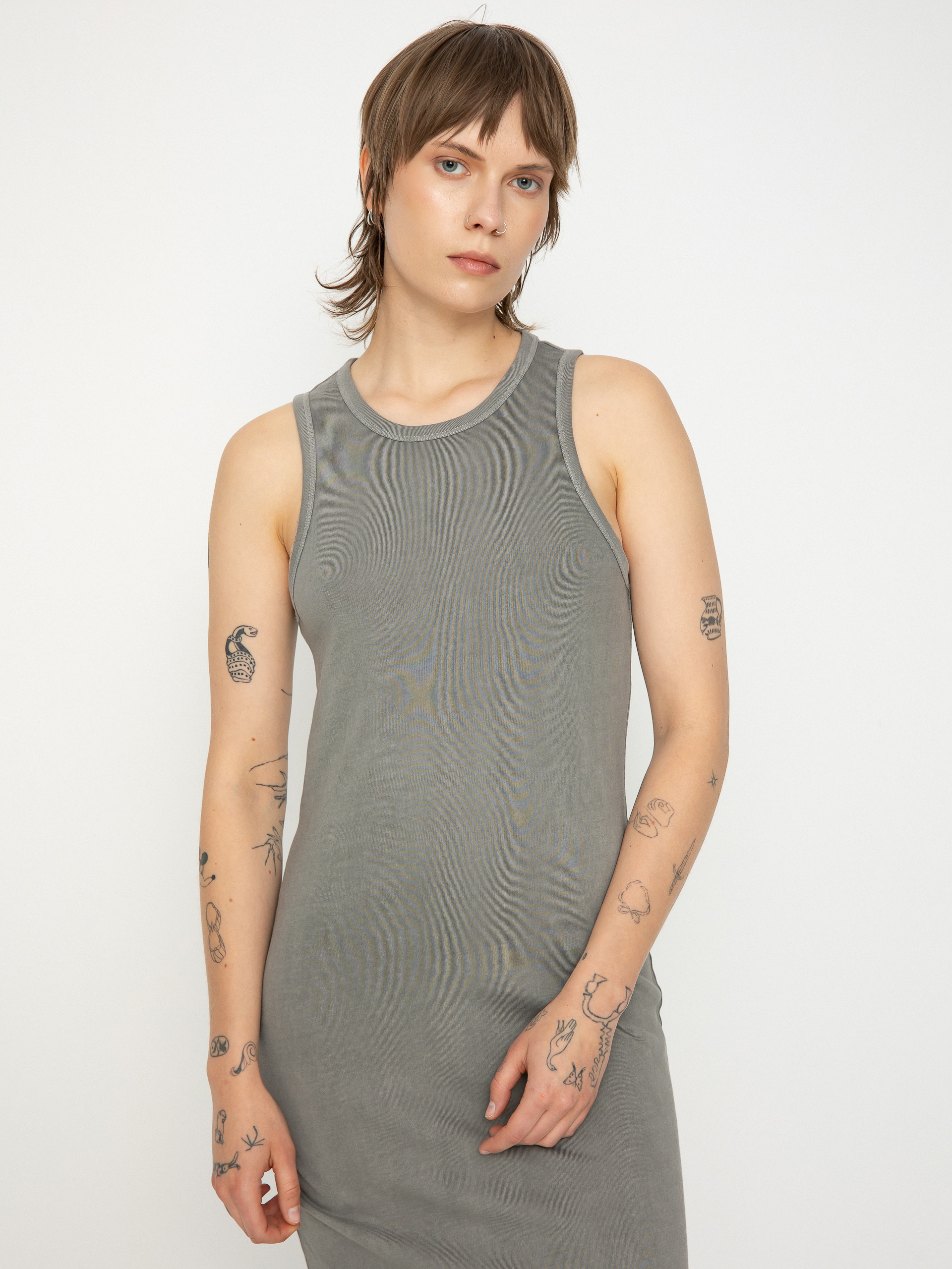 Sukienka Brixton Carefree Organic Gd Tank Dress Wmn (washed black)