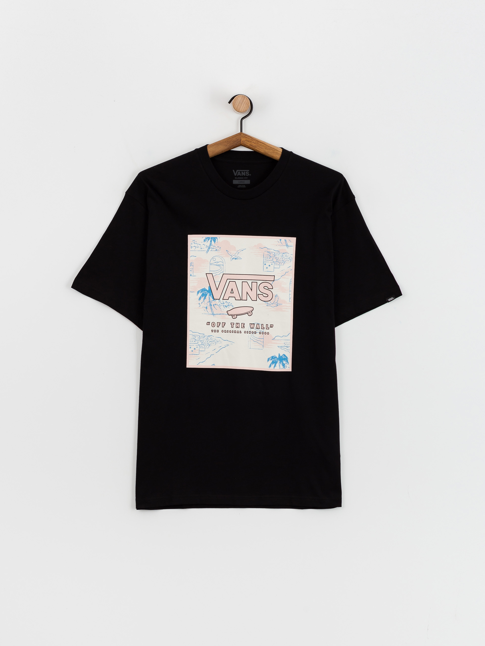 T-shirt Vans Classic Print Box (black/chintz rose)